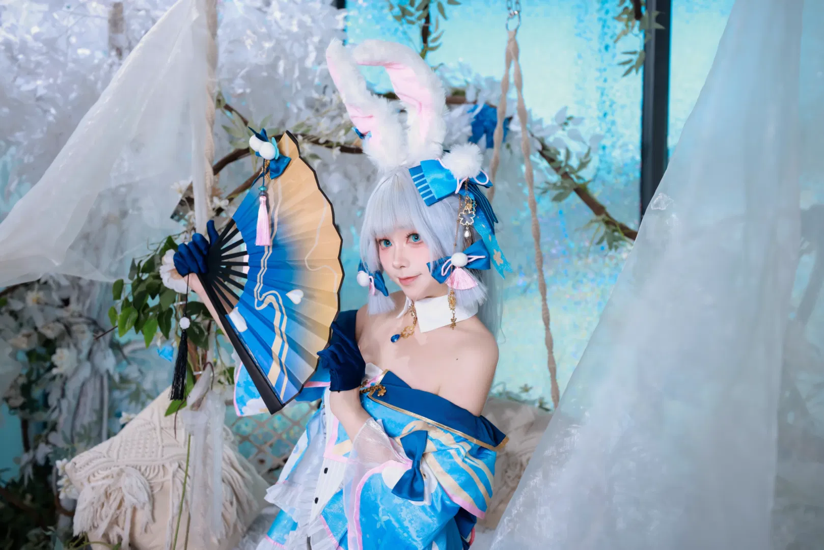 【神里绫华cos】原神兔兔装迟到的生日祝福与修图存档 - 第 8 张