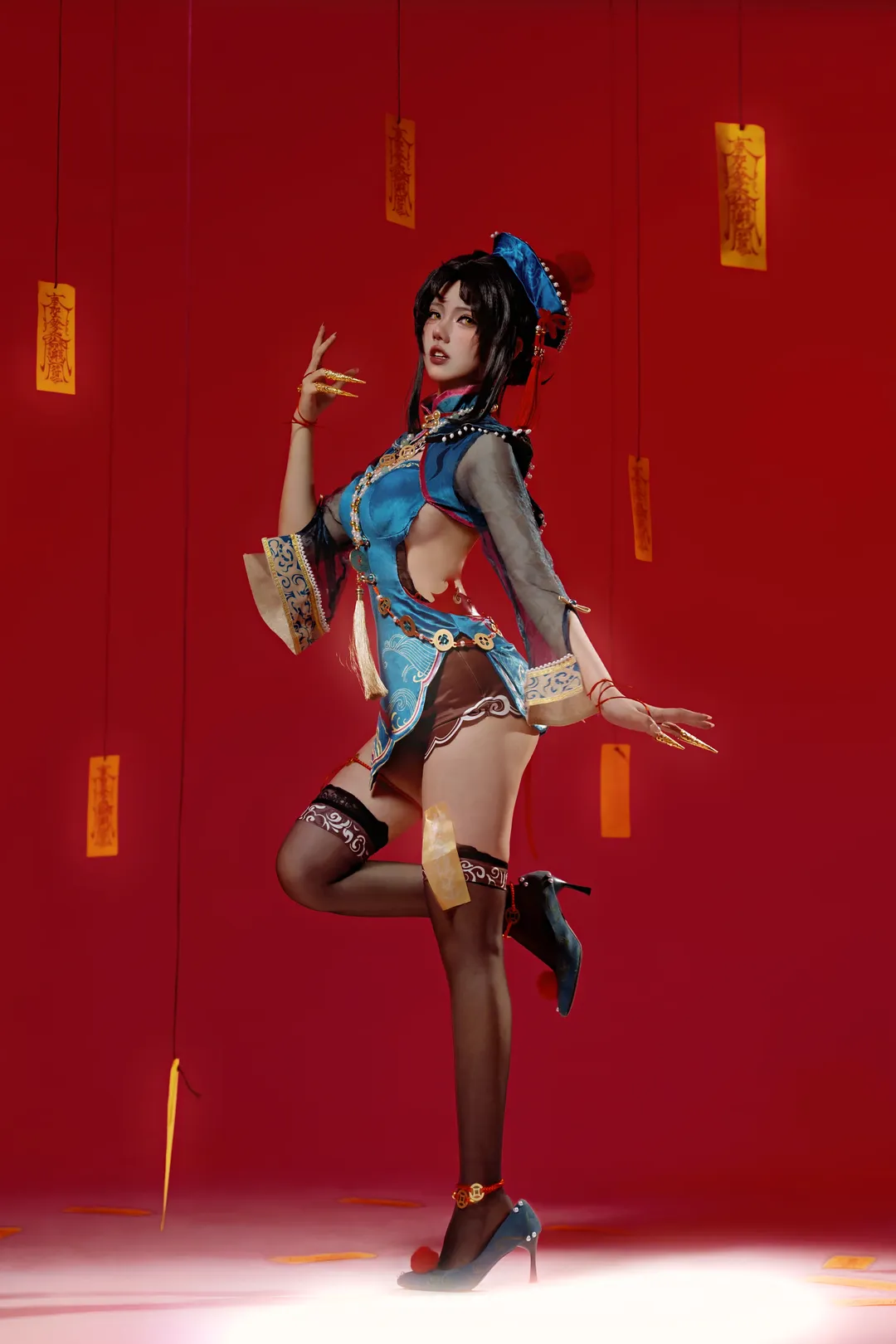【玉玲珑cos】永劫无间墨行衣僵尸造型 - 第 2 张