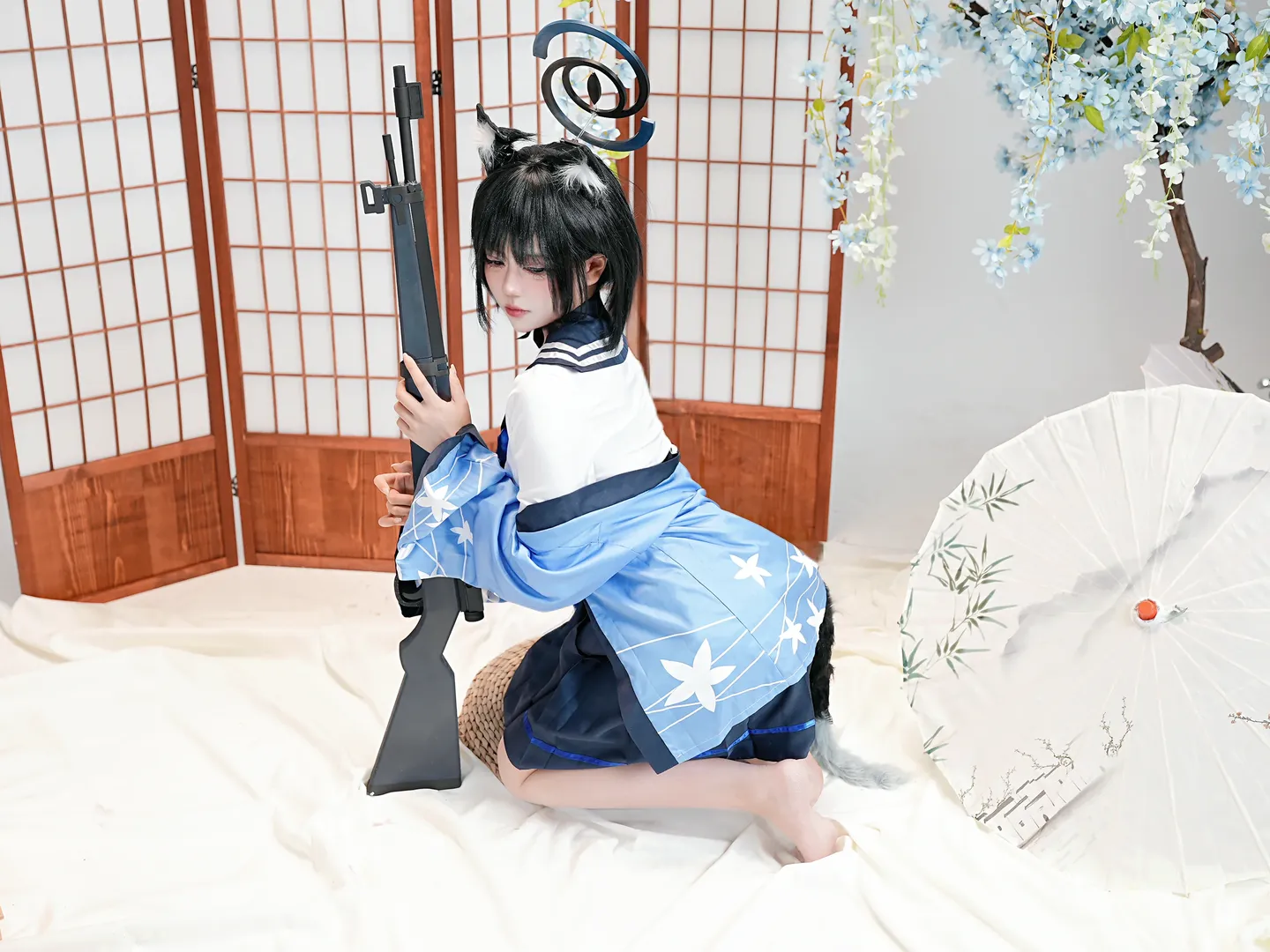 【桐生桔梗cos】蔚蓝档案和风战术造型分享 - 第 4 张