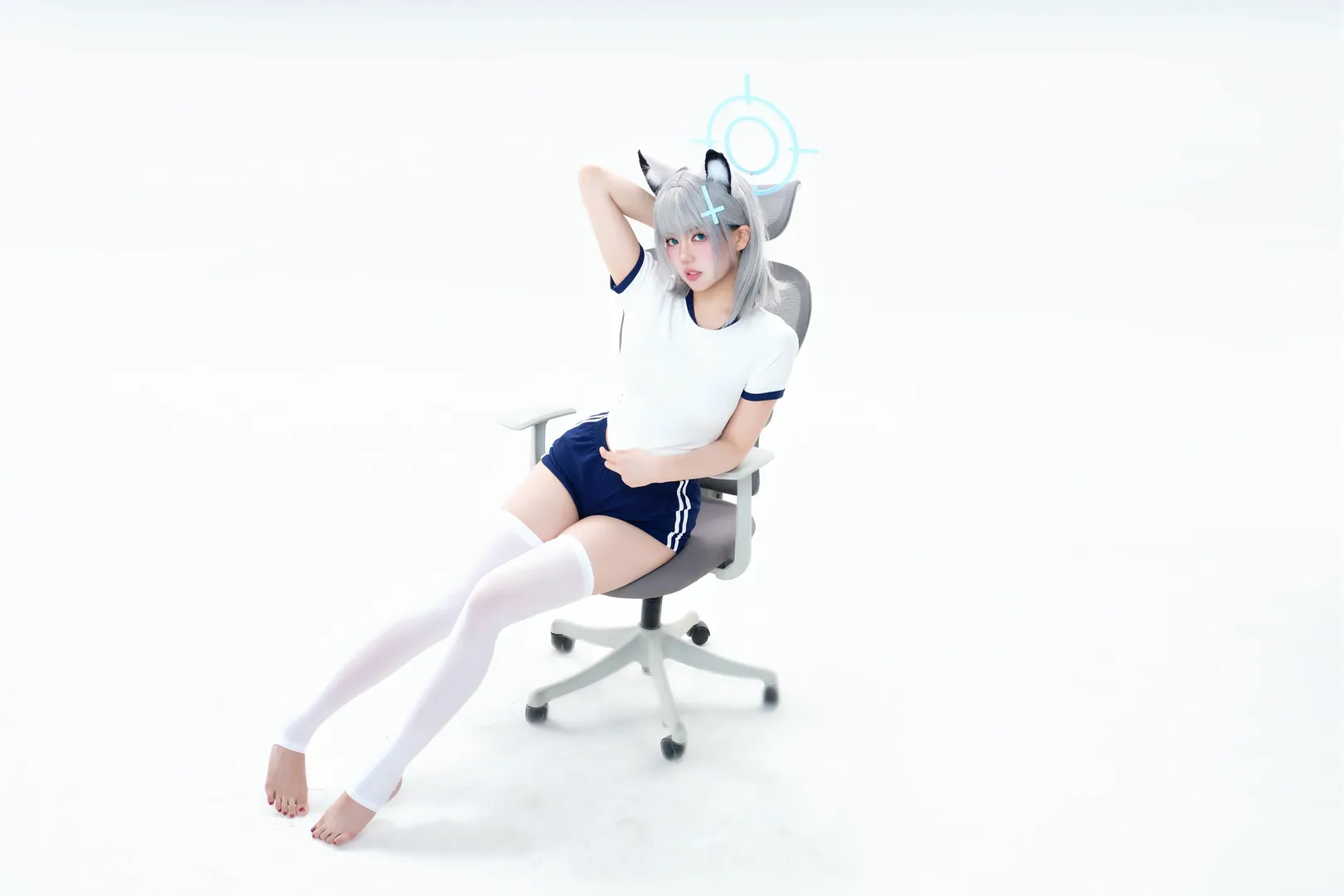 【砂狼白子cos】蔚蓝档案体操服白子的日常感 - 第 2 张