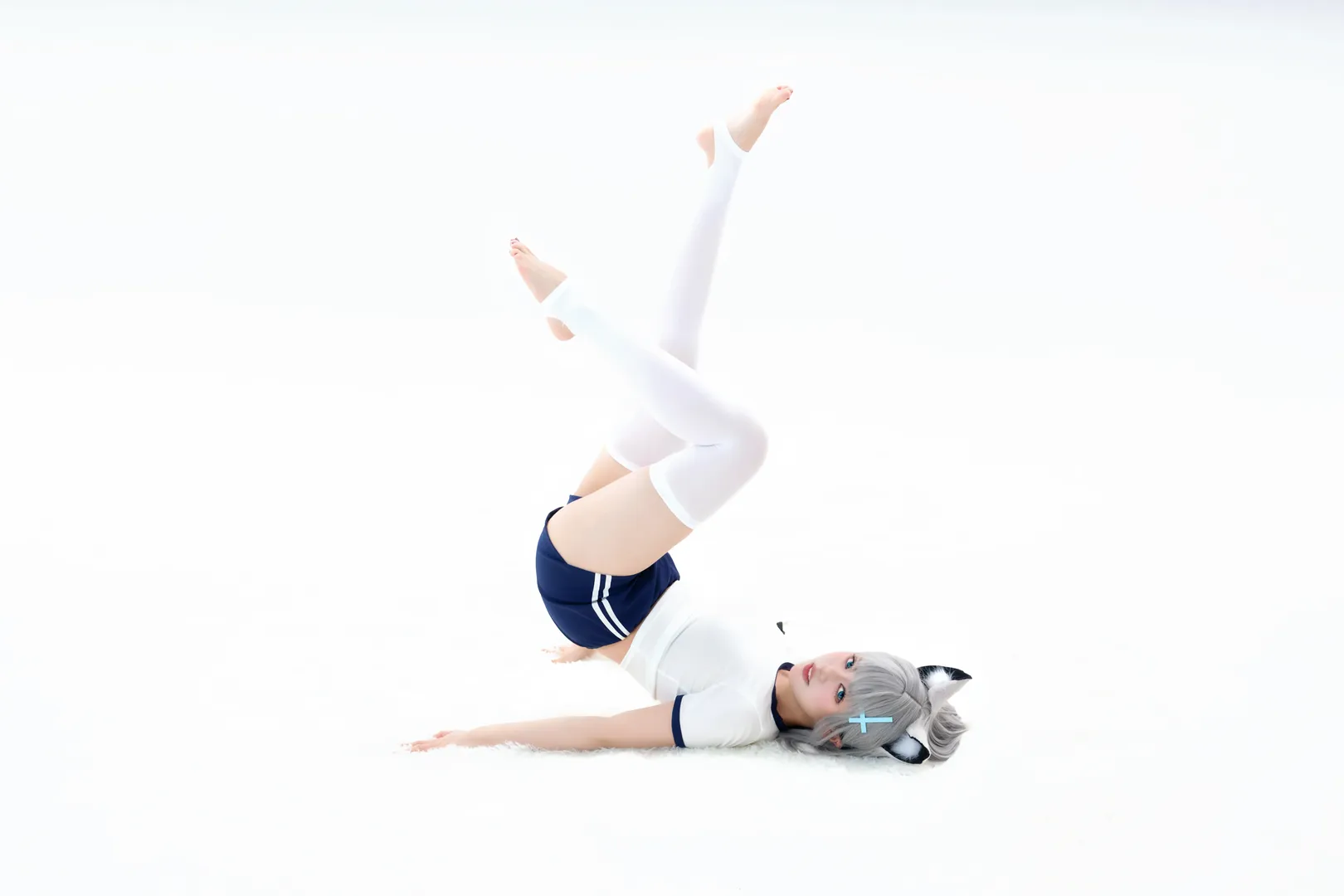 【砂狼白子cos】蔚蓝档案体操服白子的日常感 - 第 3 张
