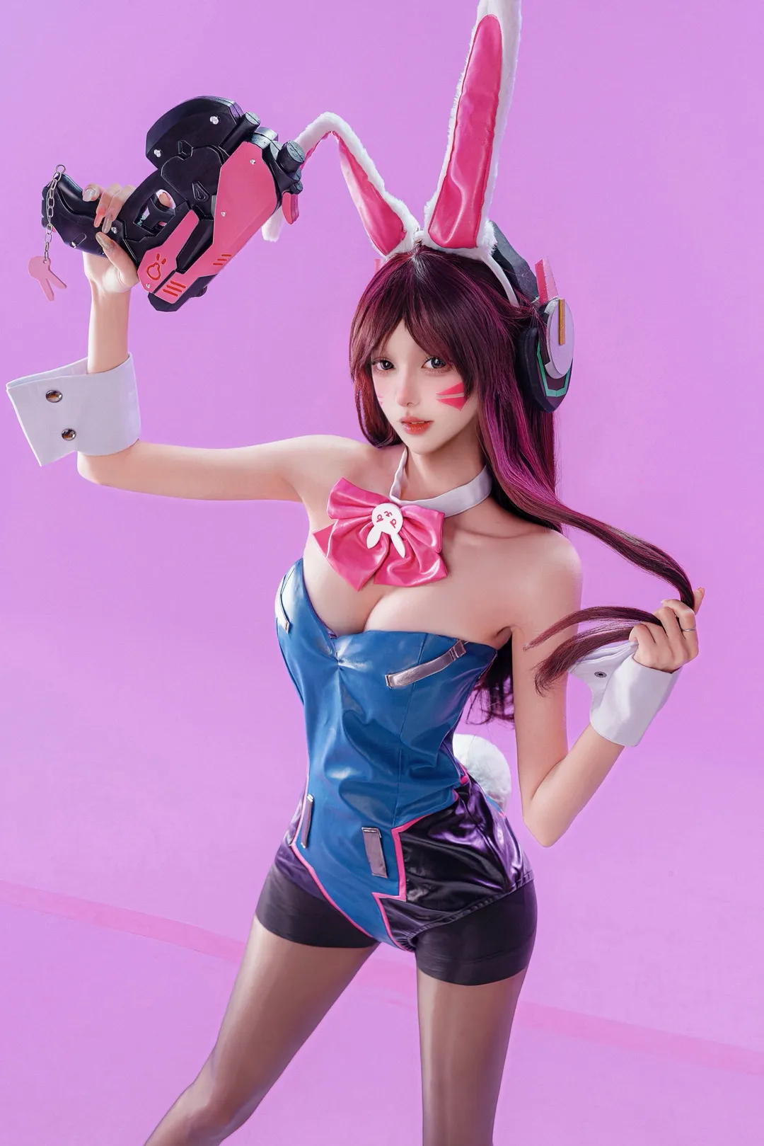 【宋哈娜cos】守望先锋Dva的兔女郎正片赏析 - 第 1 张