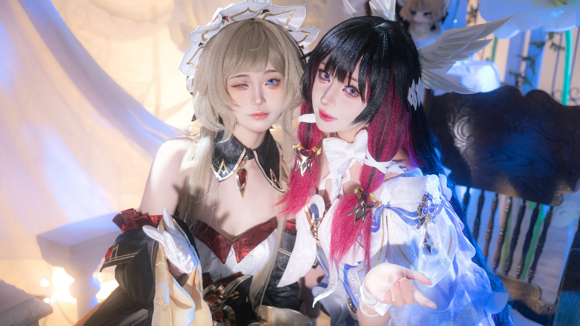 【哥伦比娅cos】原神少女与木偶的梦幻茶会 - 第 2 张