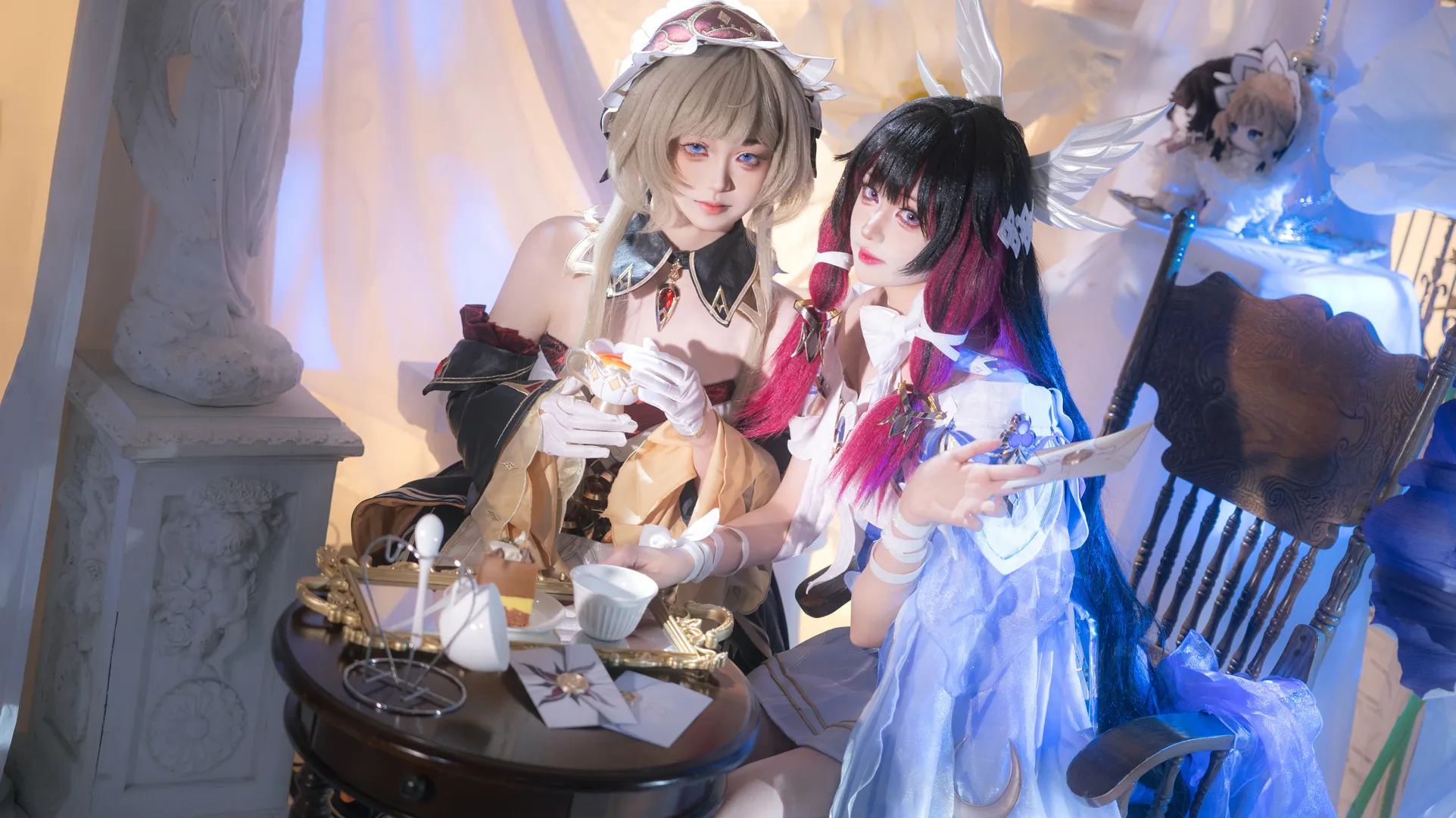 【哥伦比娅cos】原神少女与木偶的梦幻茶会 - 第 3 张
