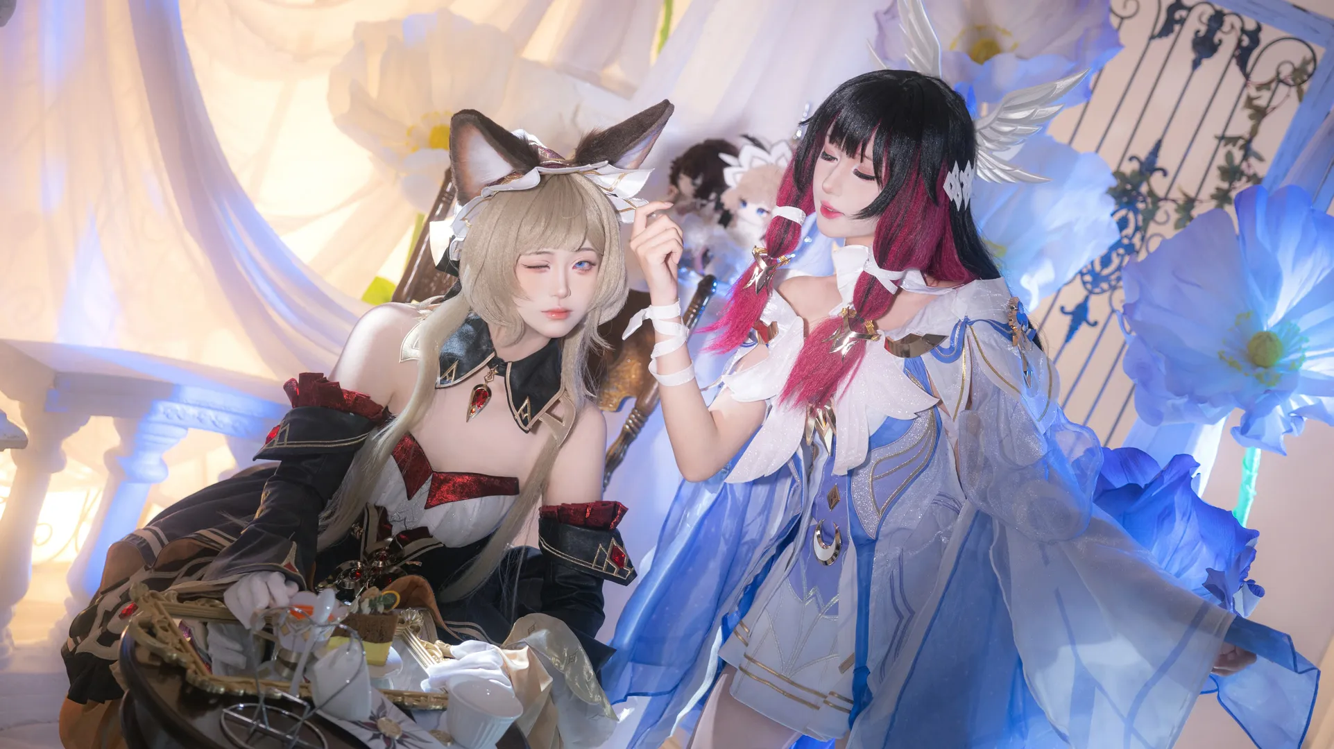 【哥伦比娅cos】原神少女与木偶的梦幻茶会 - 第 5 张