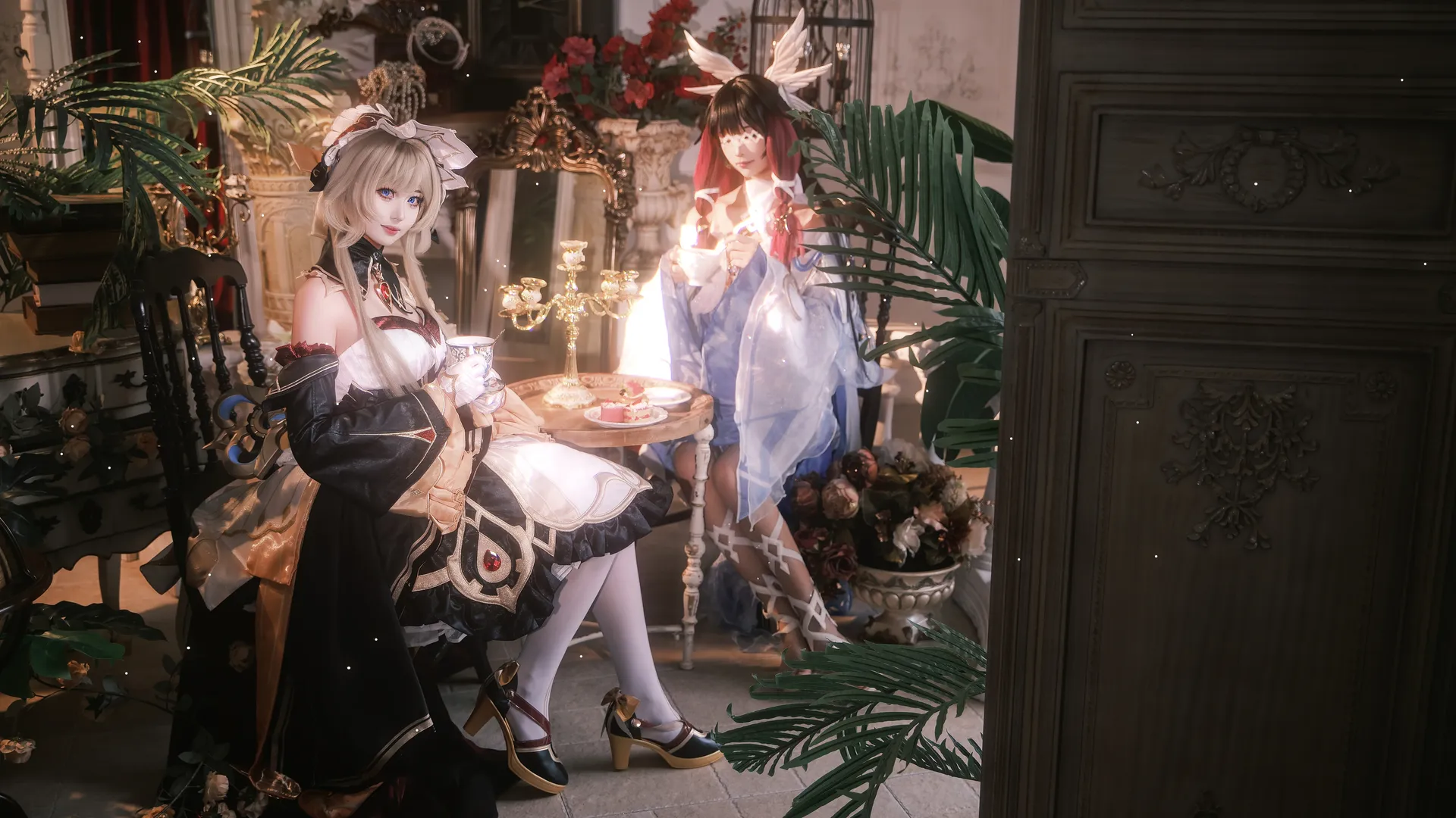 【桑多涅cos】原神木偶与少女的复古茶会 - 第 6 张