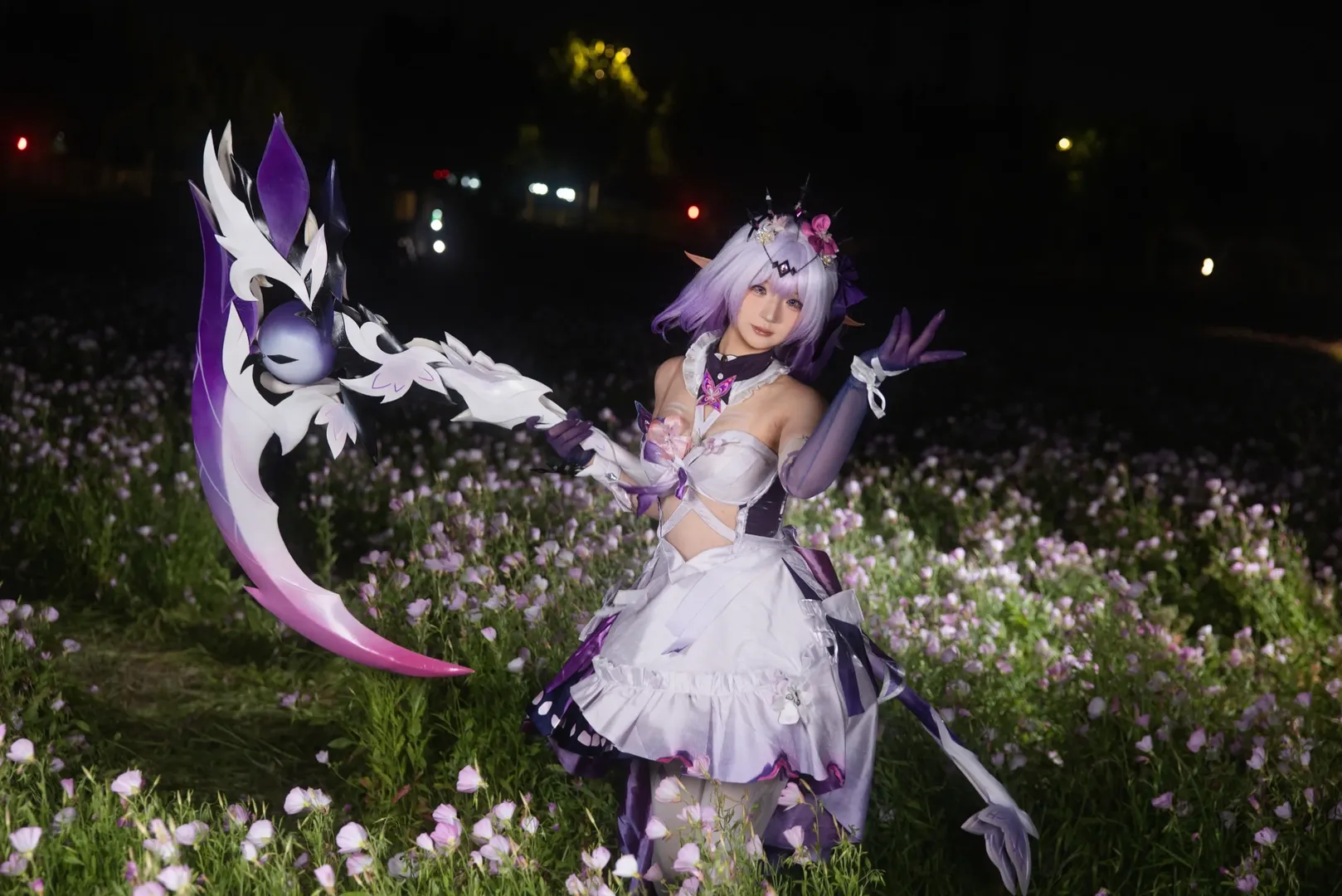 【遐蝶cos】崩壞星穹鐵道夜色花海中的蝶影 - 第 3 張