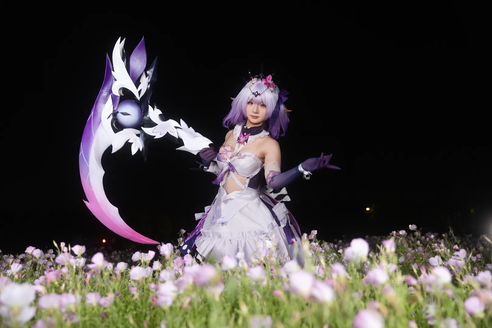 【遐蝶cos】崩壞星穹鐵道夜色花海中的蝶影 - 第 4 張