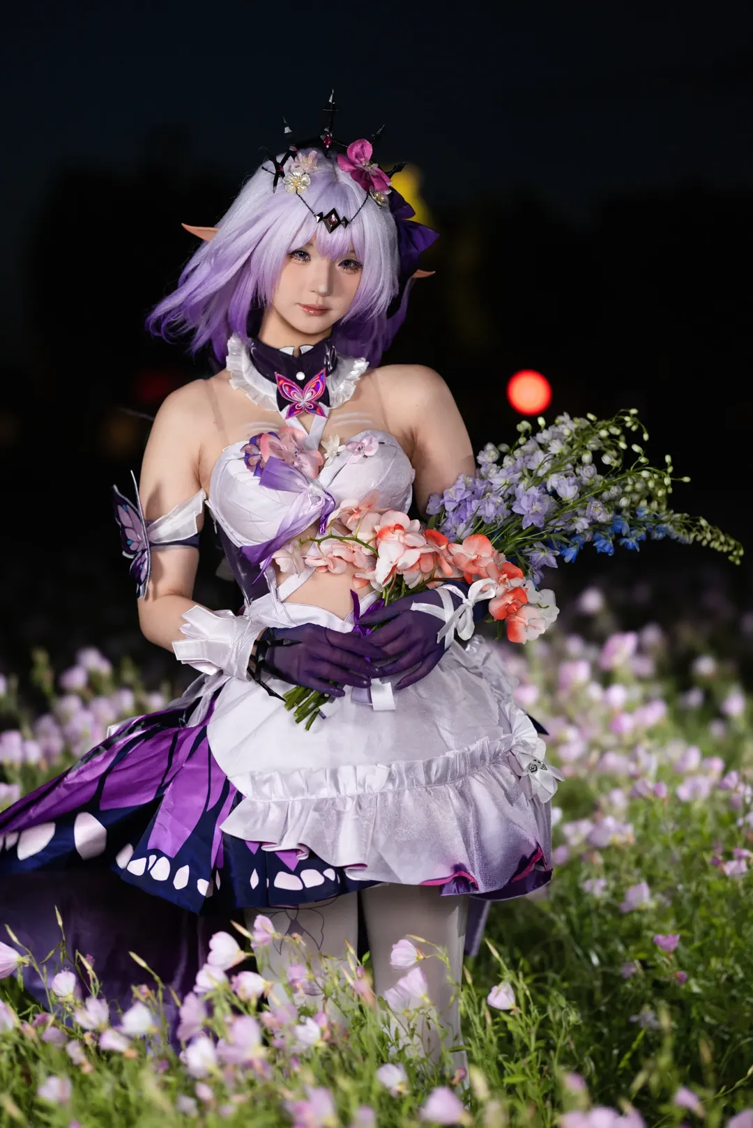 【遐蝶cos】崩壞星穹鐵道夜色花海中的蝶影 - 第 5 張