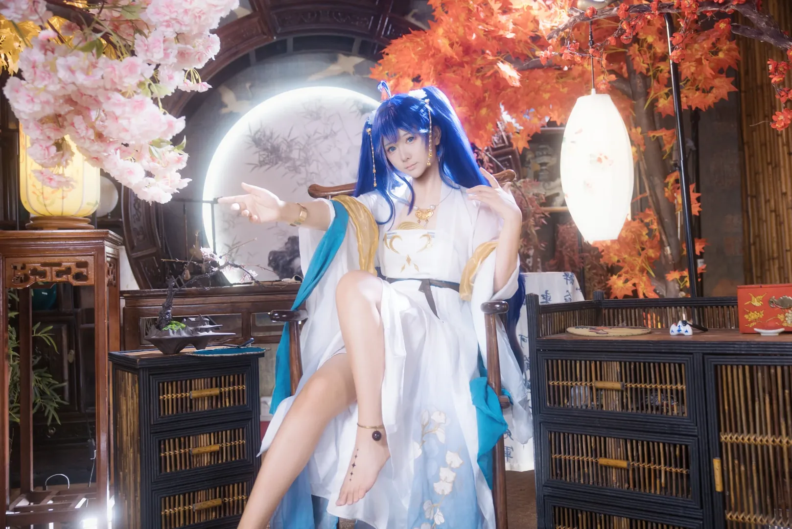 【尤诺cos】鸣潮永庆坊汉服系列正片 - 第 6 张