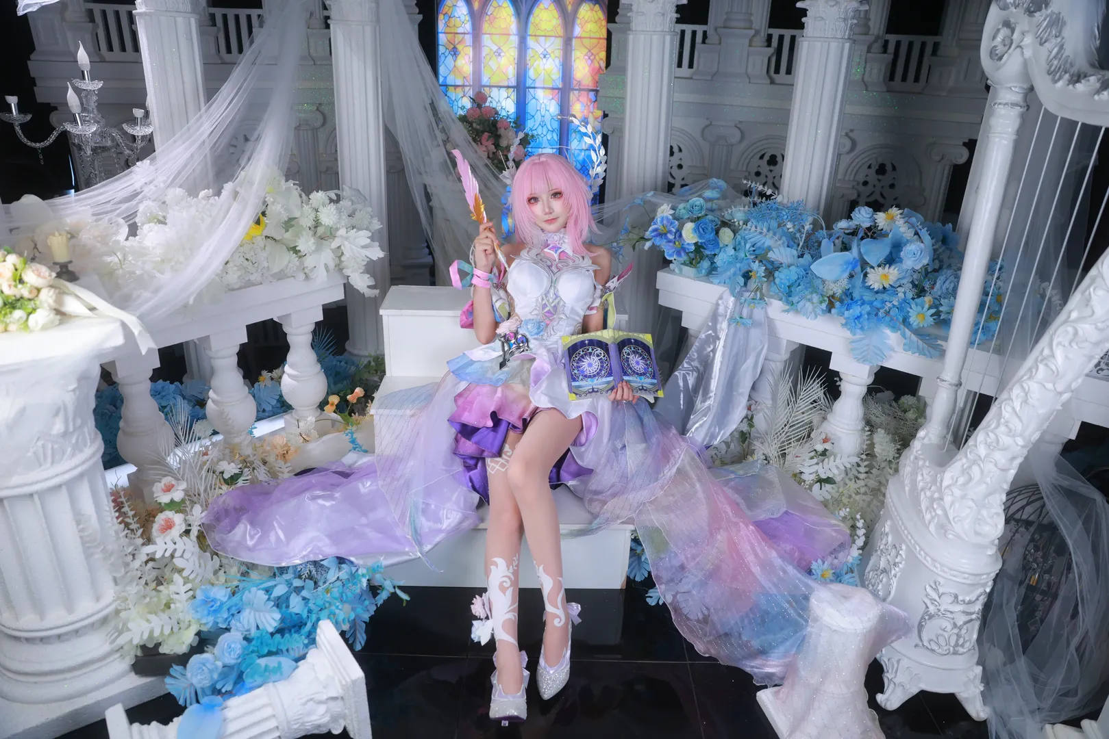 【昔涟cos】崩坏星穹铁道粉色系少女的奇幻正片 - 第 1 张