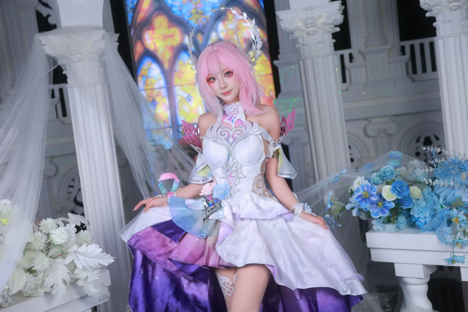 【昔漣cos】崩壞星穹鐵道粉色系少女的奇幻正片