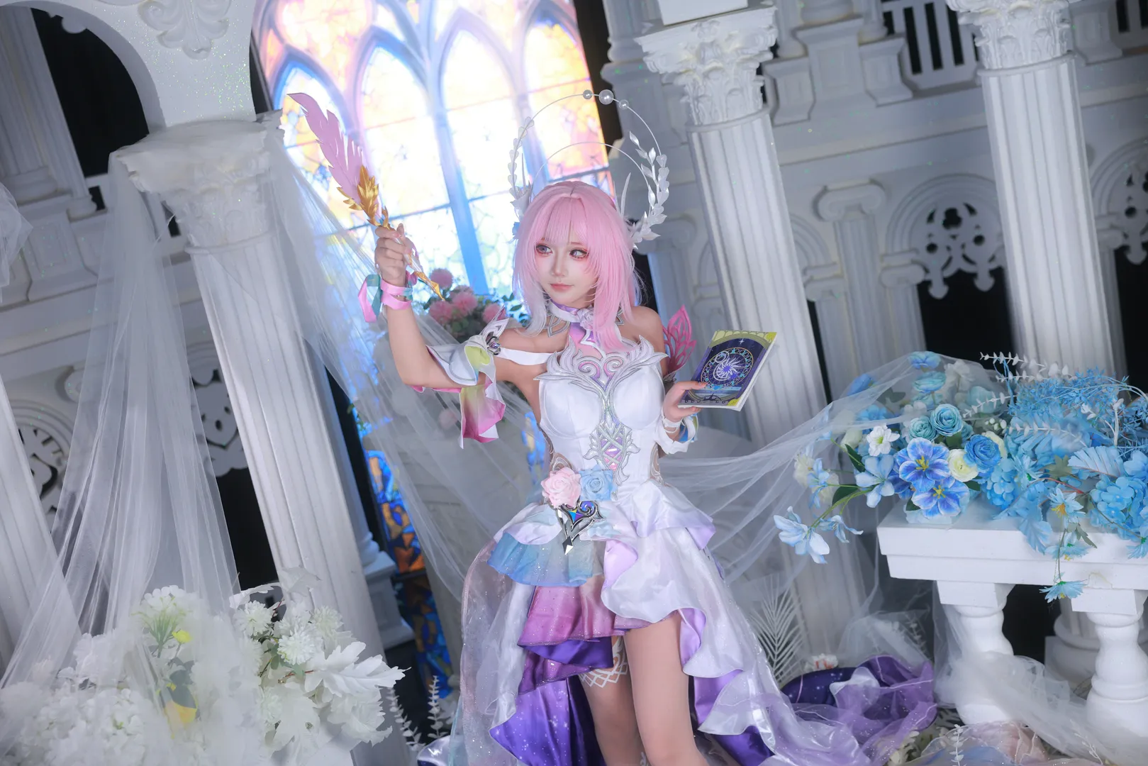 【昔涟cos】崩坏星穹铁道粉色系少女的奇幻正片 - 第 5 张