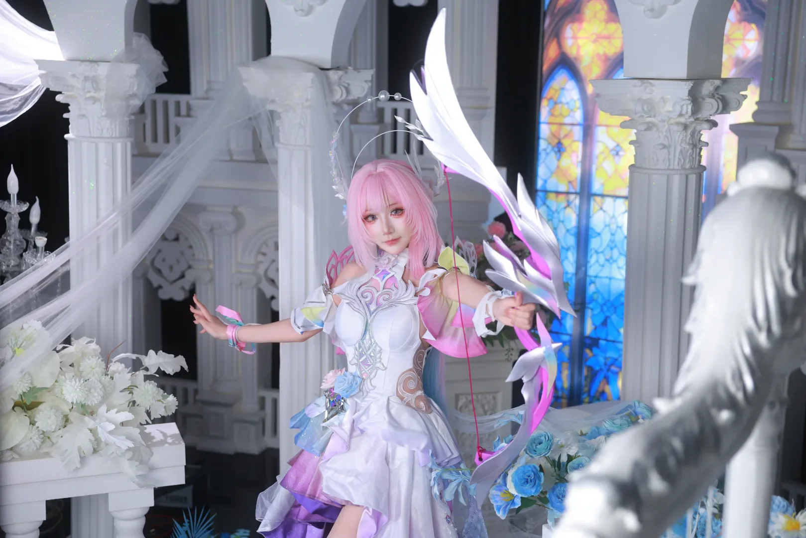 【昔涟cos】崩坏星穹铁道粉色系少女的奇幻正片 - 第 6 张