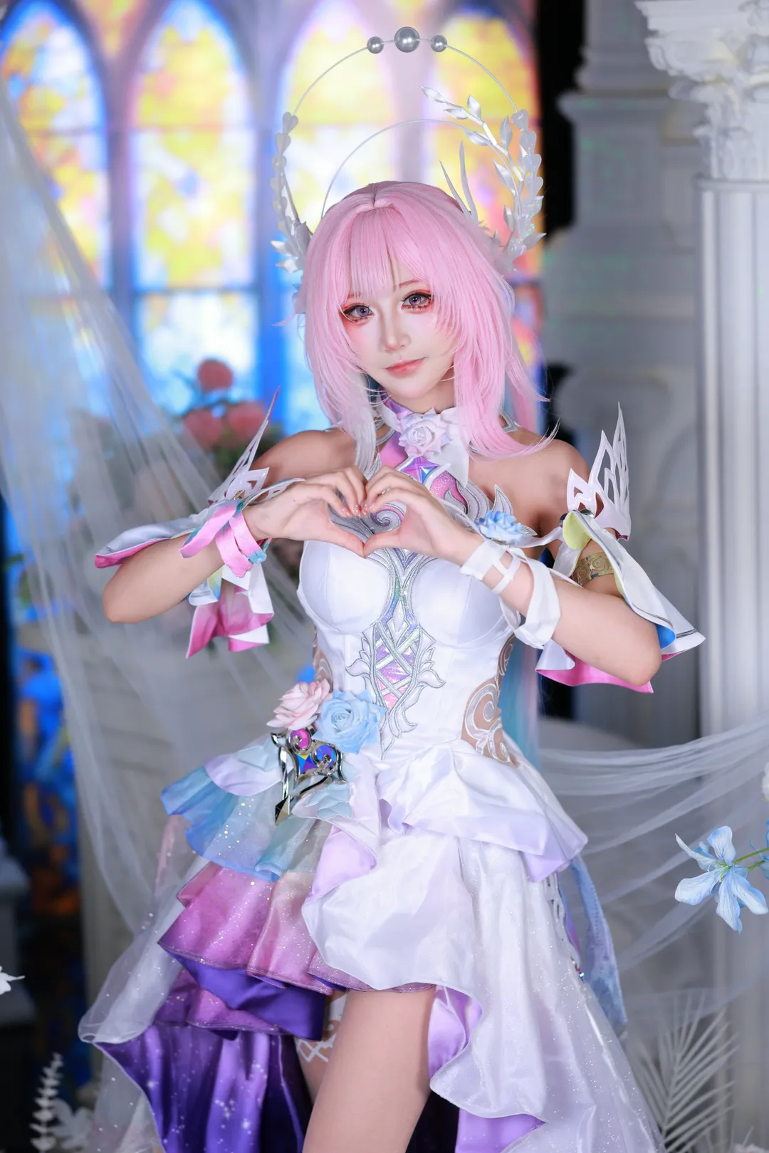 【昔涟cos】崩坏星穹铁道粉色系少女的奇幻正片 - 第 7 张