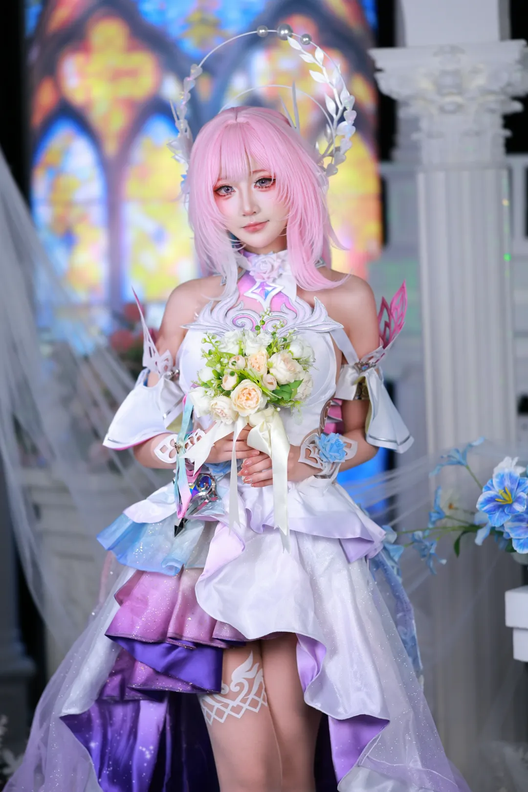 【昔涟cos】崩坏星穹铁道粉色系少女的奇幻正片 - 第 8 张