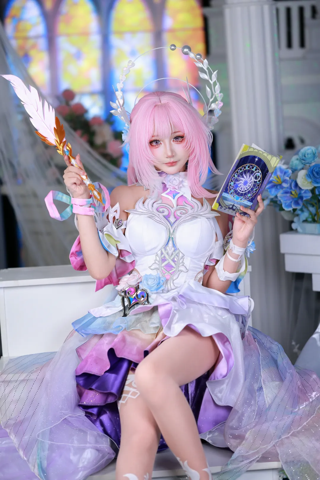 【昔涟cos】崩坏星穹铁道粉色系少女的奇幻正片 - 第 9 张