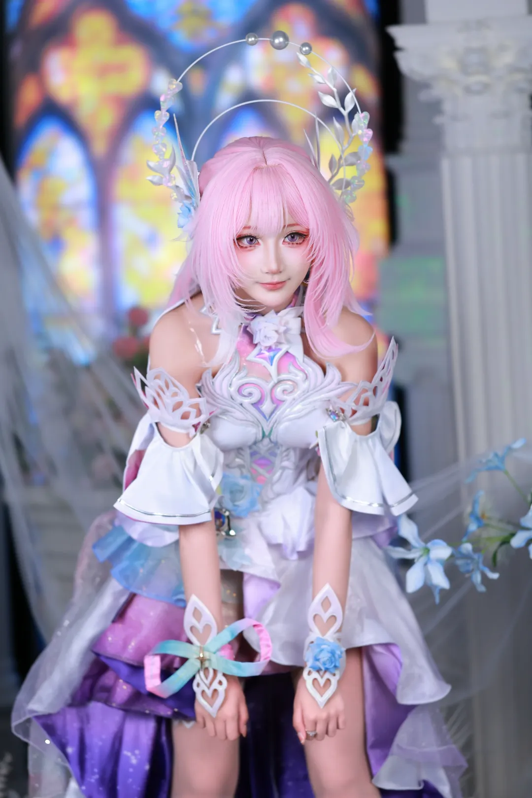 【昔涟cos】崩坏星穹铁道翁法罗斯的圣殿使者 - 第 2 张