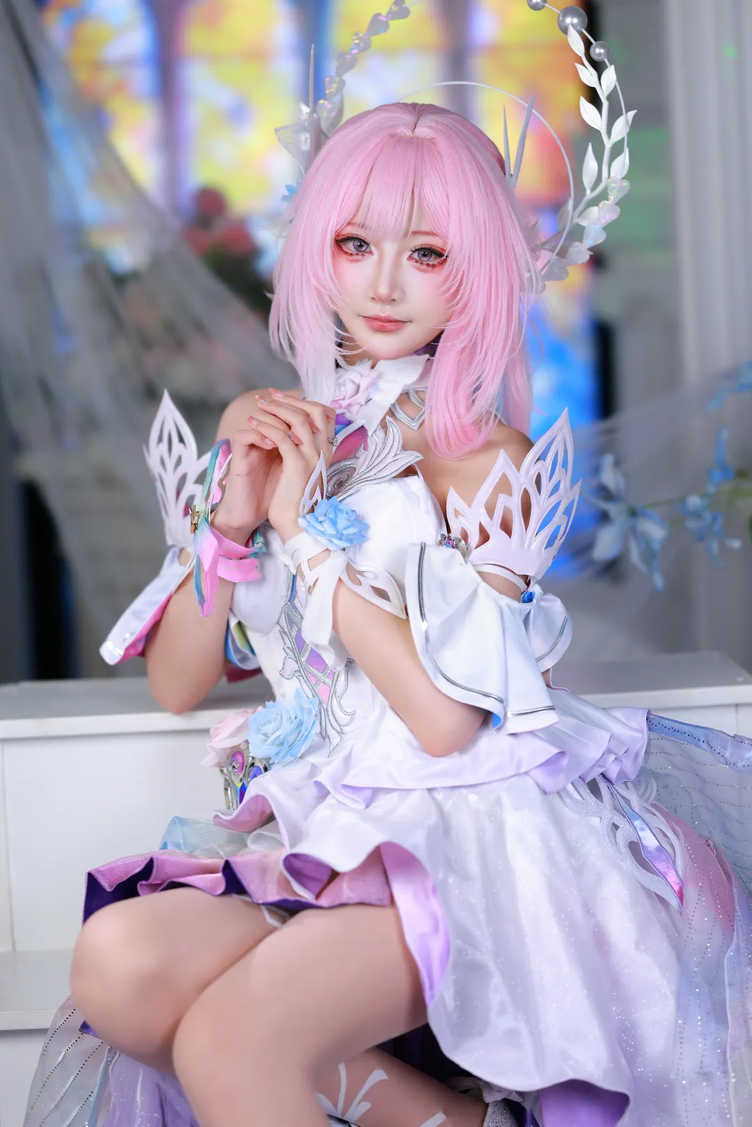 【昔漣cos】崩壞星穹鐵道翁法羅斯的粉色神明 - 第 2 張