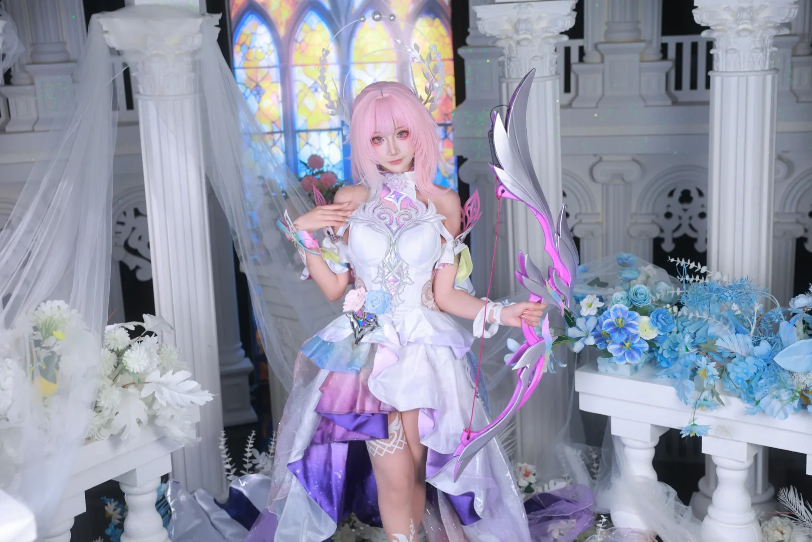 【昔漣cos】崩壞星穹鐵道翁法羅斯的粉色神明 - 第 3 張