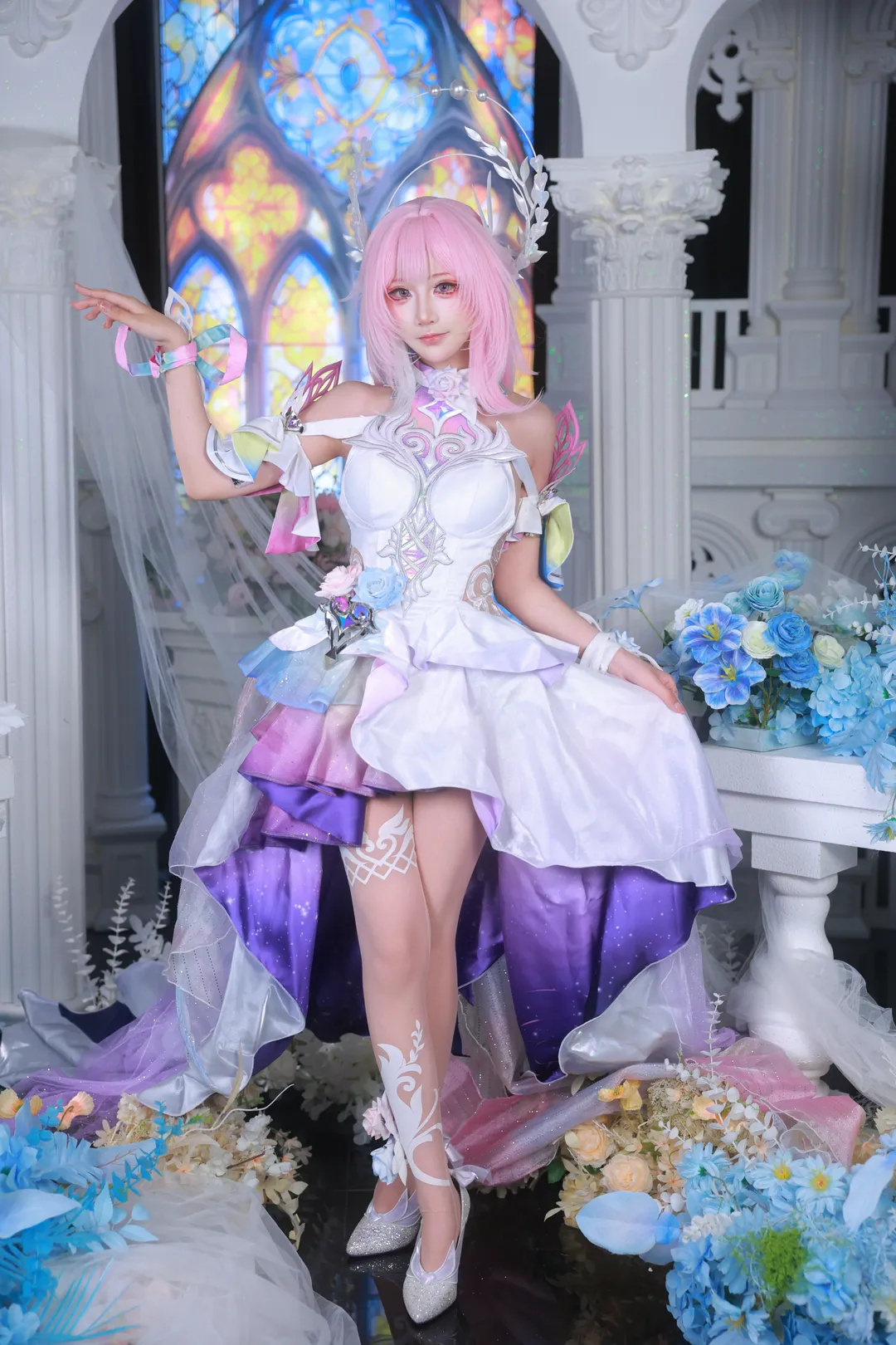 【昔漣cos】崩壞星穹鐵道翁法羅斯的粉色神明
