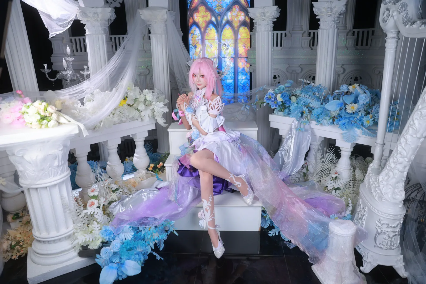 【昔漣cos】崩壞星穹鐵道翁法羅斯的粉色神明 - 第 9 張