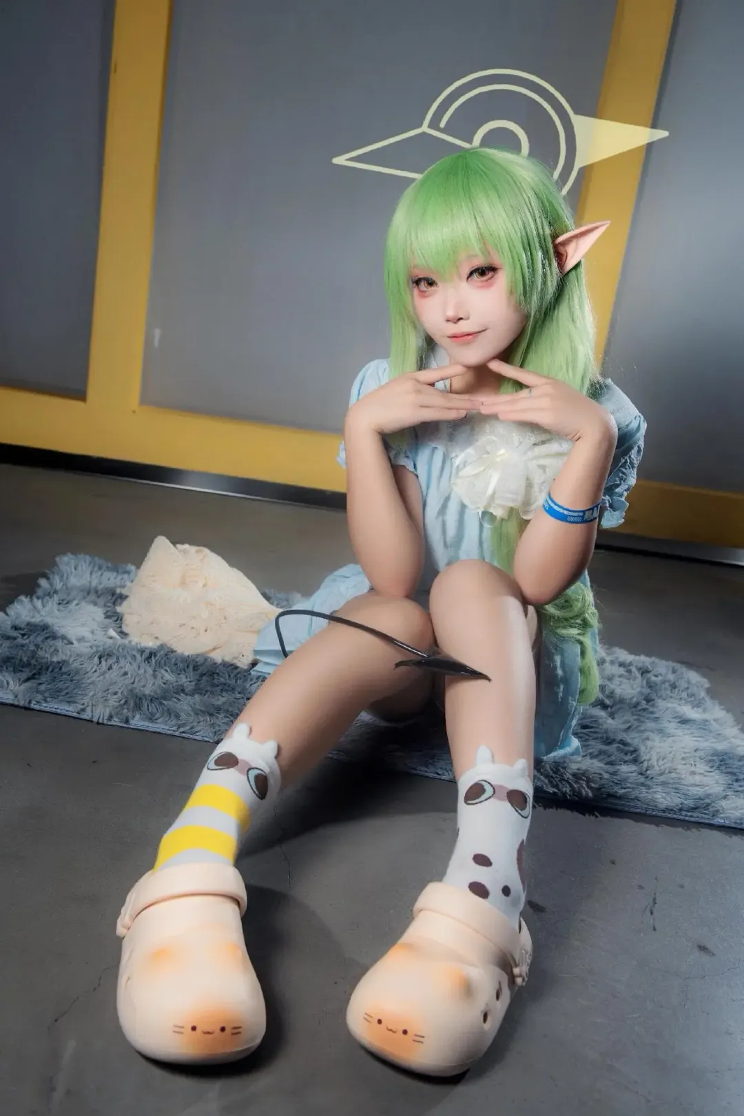 【橘望cos】蔚蓝档案睡衣小望的日常试穿 - 第 3 张