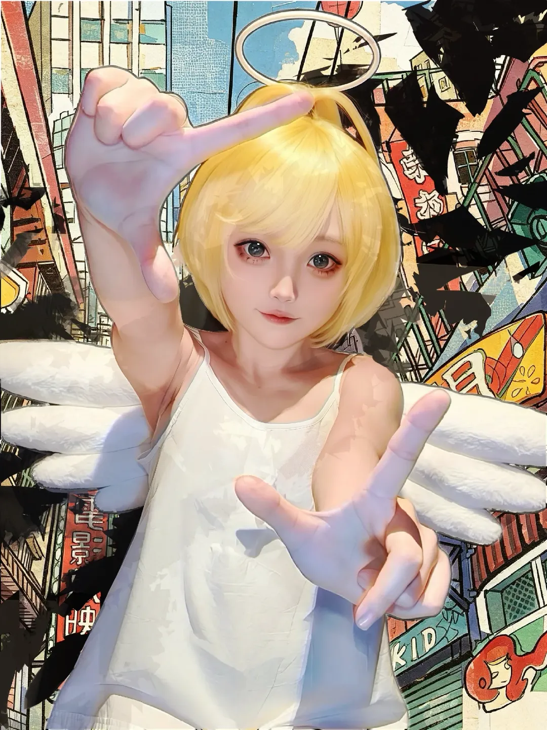 【菁菁cos】魔角偵探童年白月光天使造型 - 第 1 張