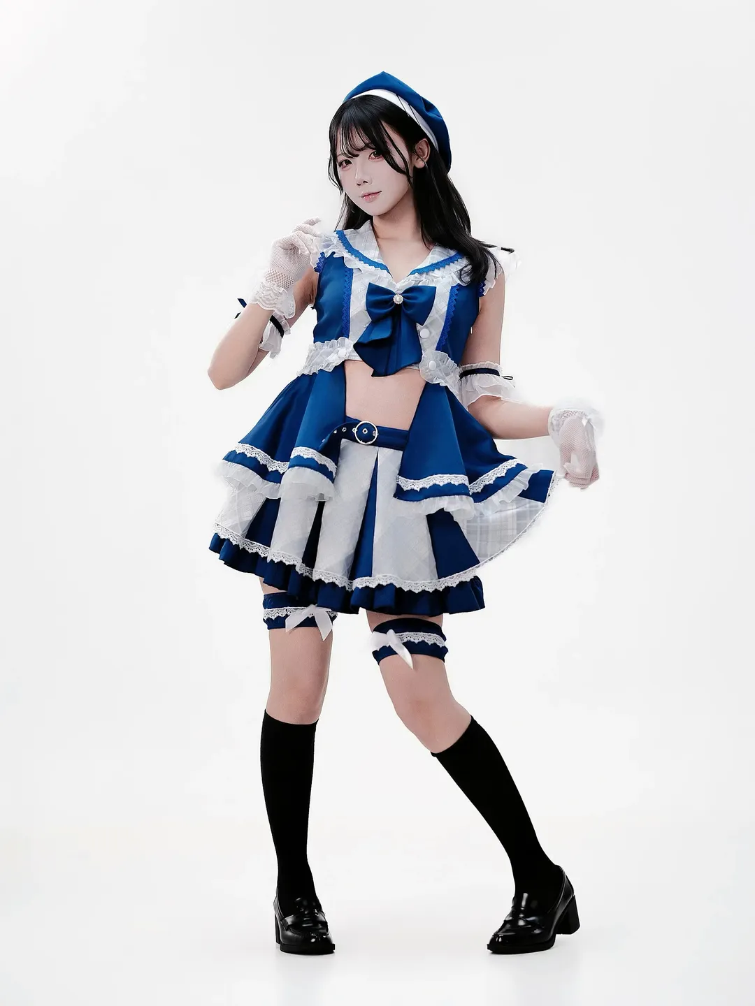 蓝色系地下偶像打歌服cosplay舞台感拍摄记录 - 第 6 张