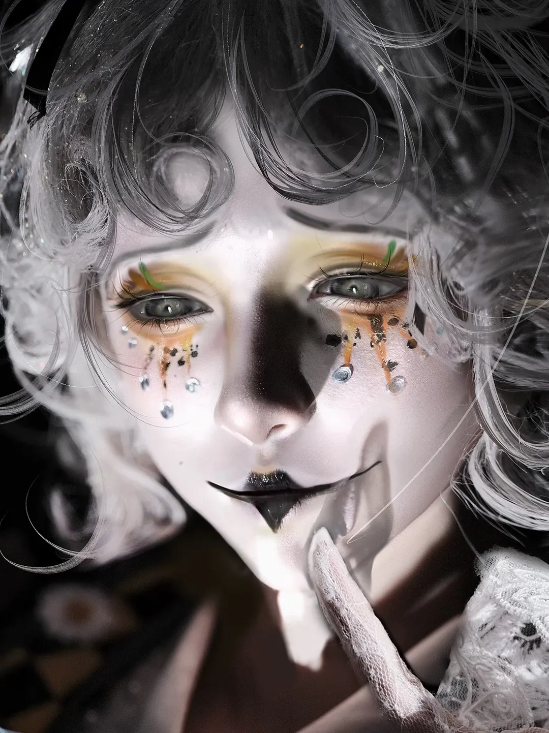 【克莱奥cos】第五人格的暗黑人偶风妆造分享 - 第 1 张