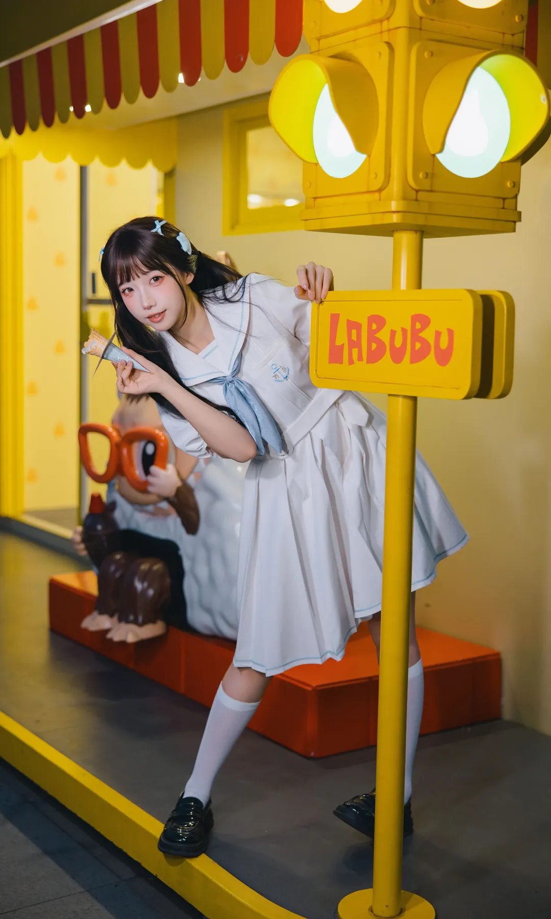 夏天的冰激凌 日系小清新元气少女二次元摄影 - 第 1 张