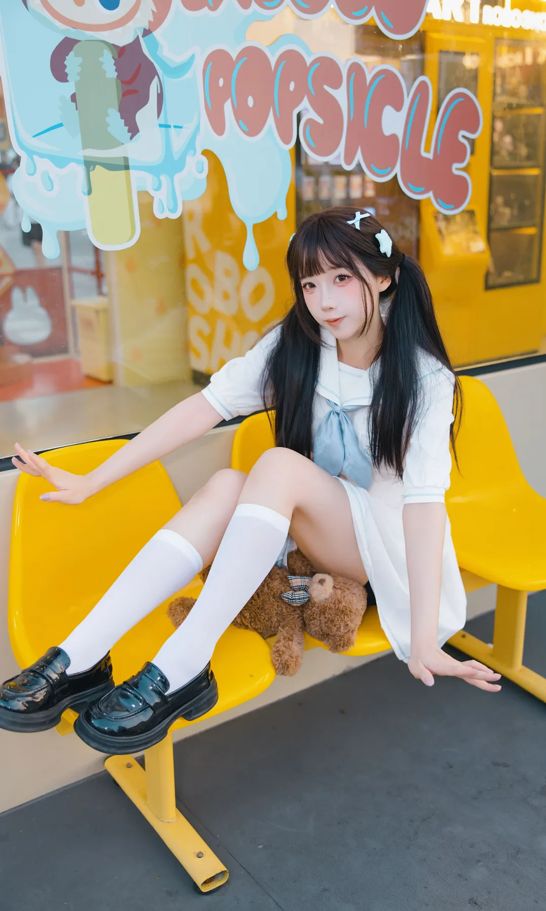 夏天的冰激凌 日系小清新元气少女二次元摄影 - 第 4 张