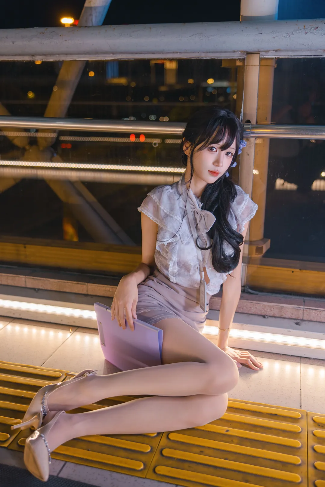 加班OL制服夜景外拍 二次元走进现实的一天 - 第 15 张
