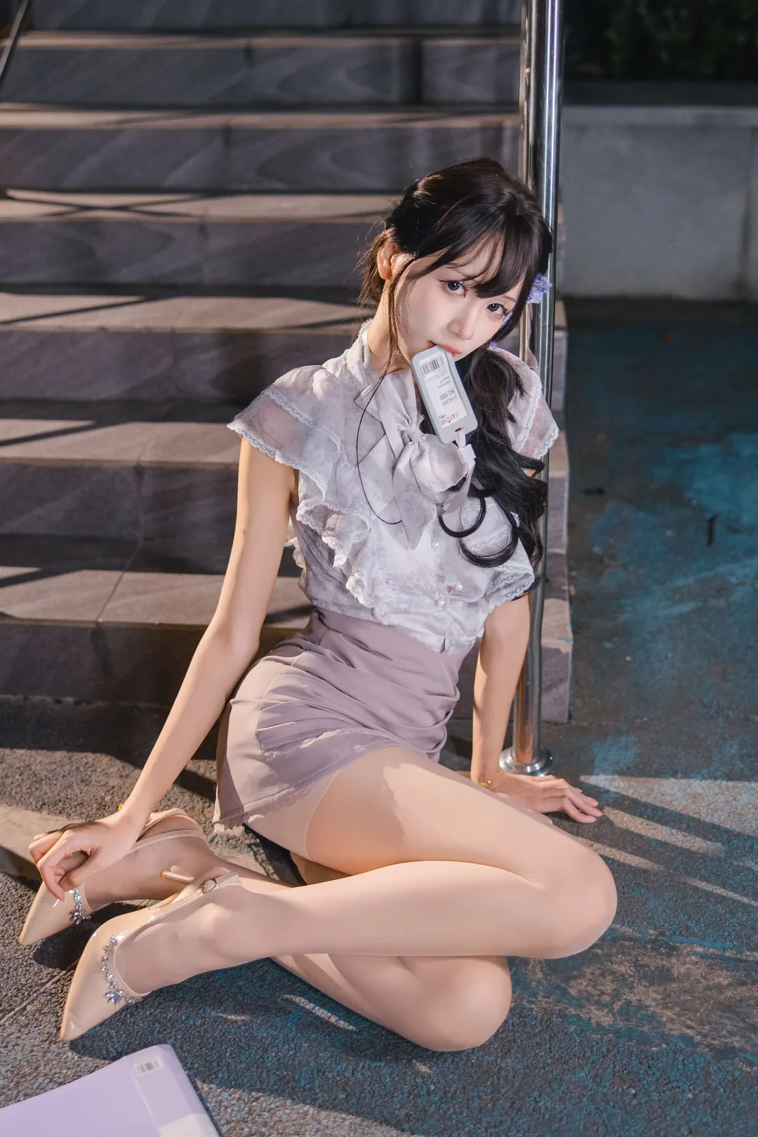 加班OL制服夜景外拍 二次元走进现实的一天 - 第 5 张