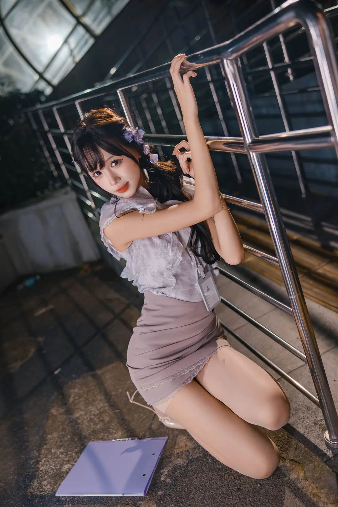加班OL制服夜景外拍 二次元走进现实的一天 - 第 6 张