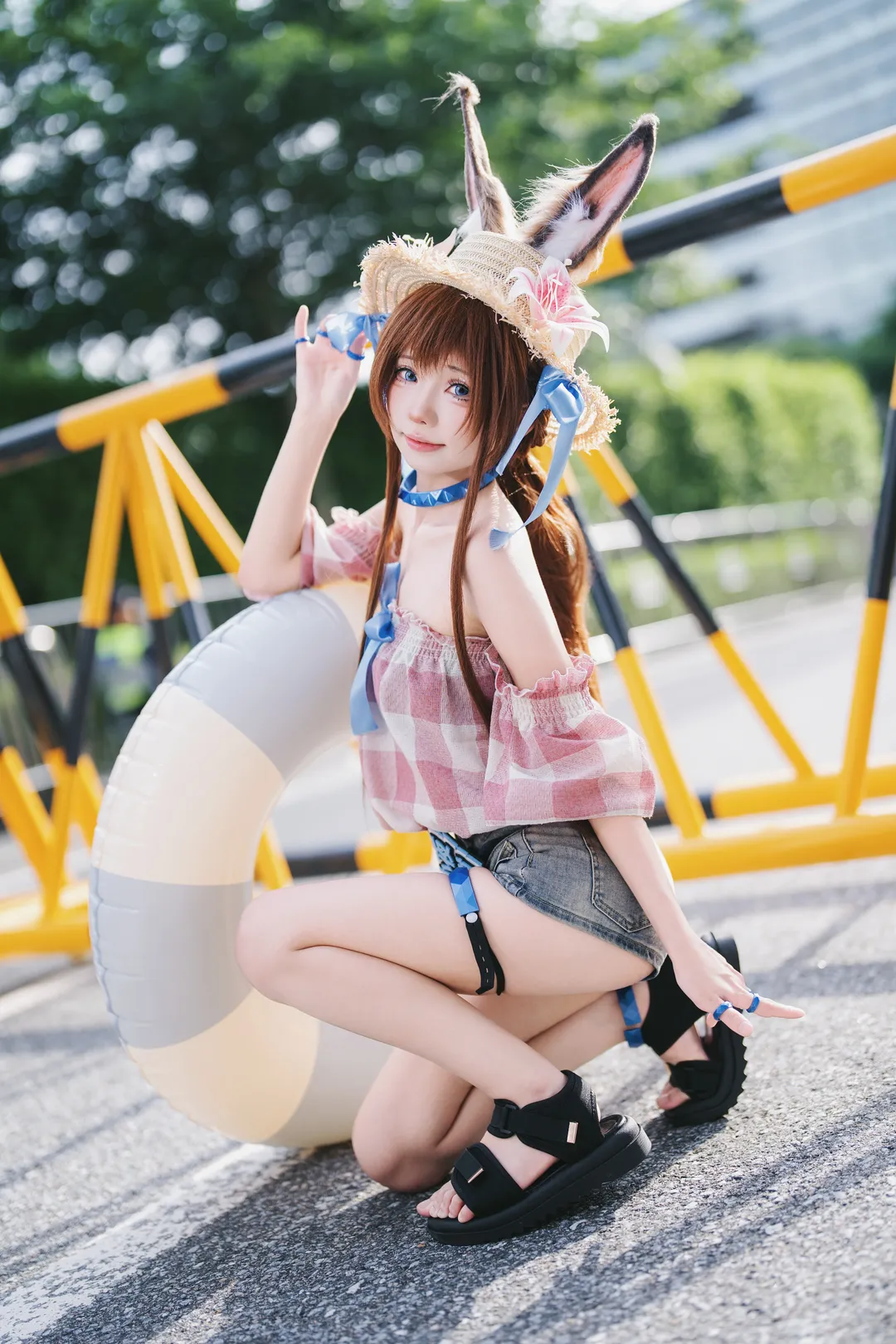 【阿米婭cos】明日方舟夏活萌兔的漫展場照 - 第 9 張