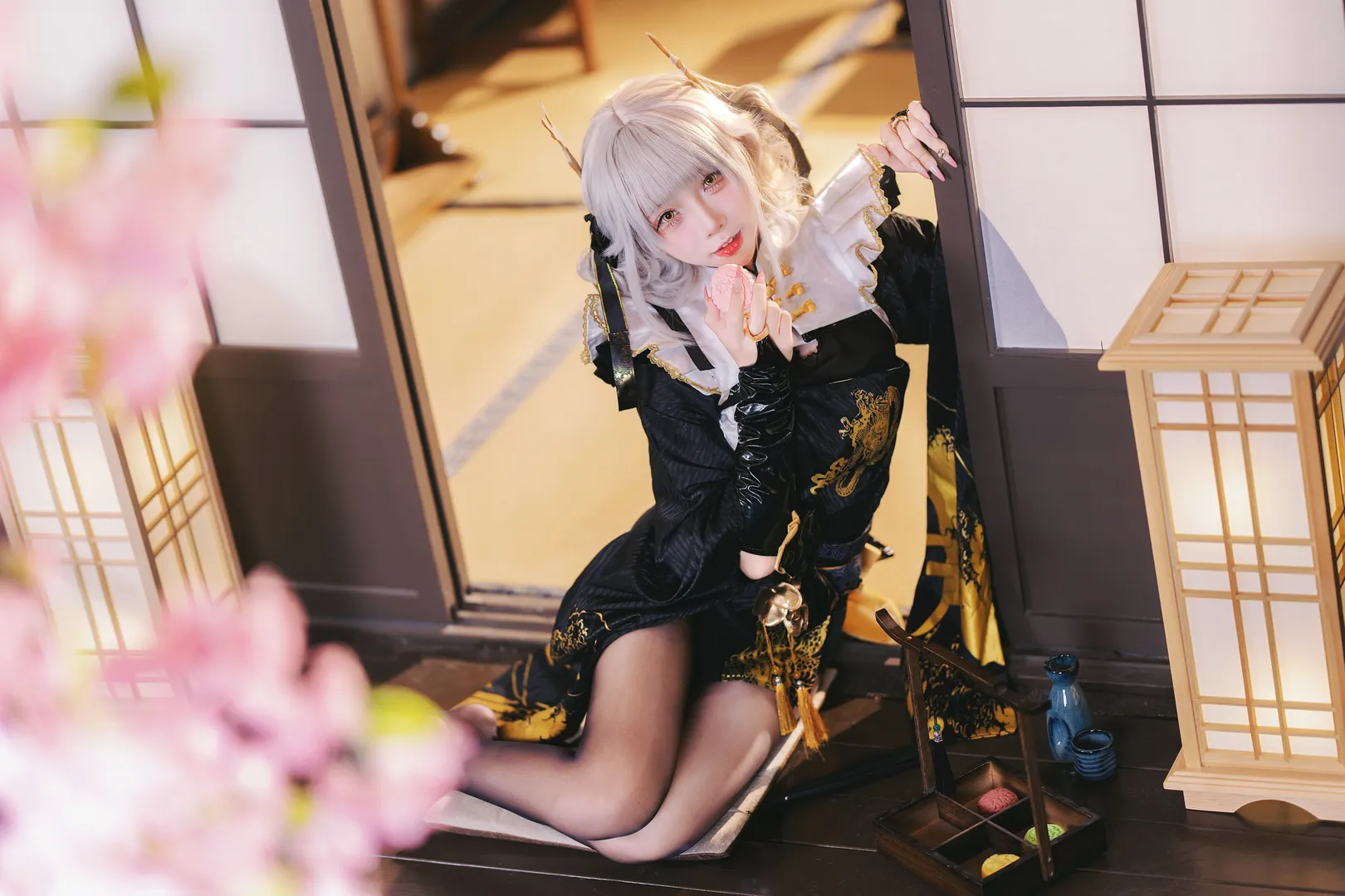 白兔布兰儿cos 胜利女神妮姬带来幸运的兔兔 - 第 2 张