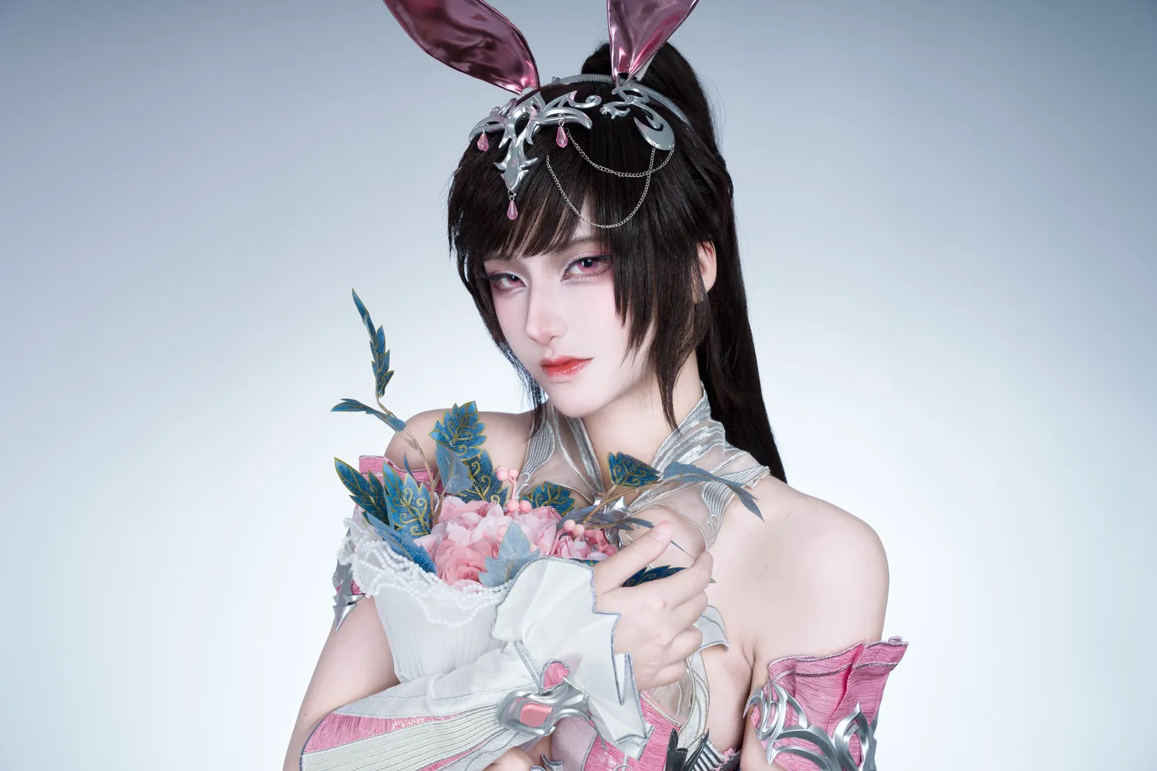 【小舞cos】斗罗大陆兔耳造型棚拍初体验 - 第 5 张
