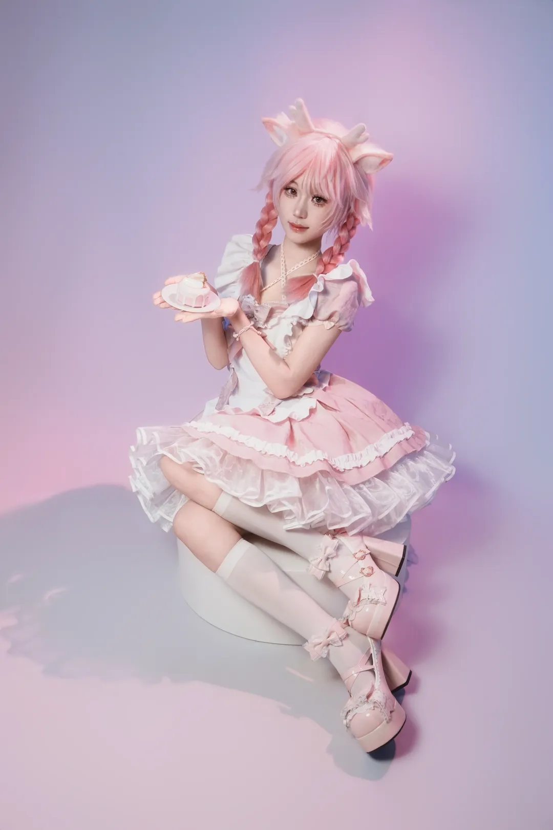 【瑤cos】王者榮耀瑤私設，粉色小蛋糕與貓系甜妹 - 第 1 張