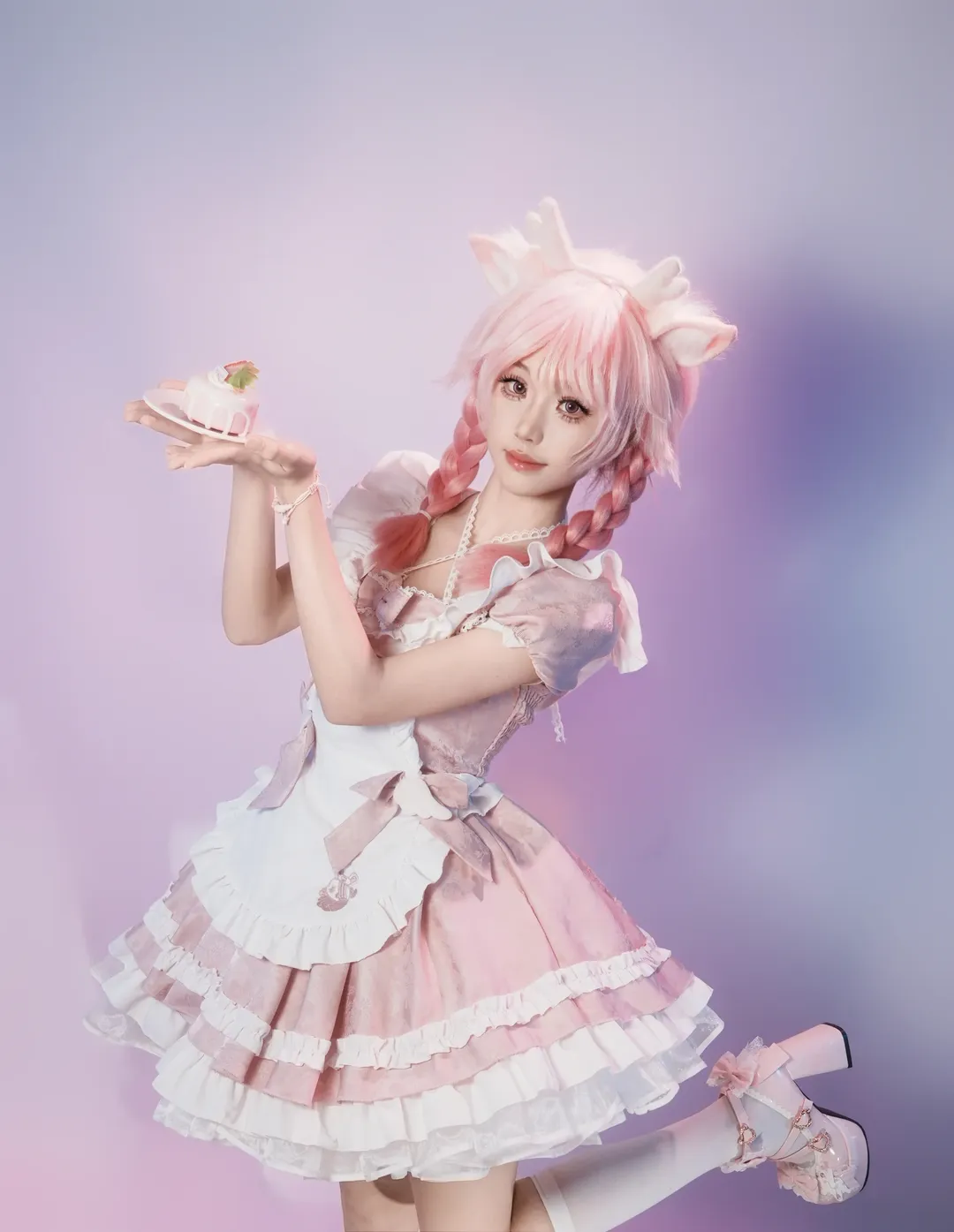 【瑤cos】王者榮耀瑤私設，粉色小蛋糕與貓系甜妹 - 第 3 張