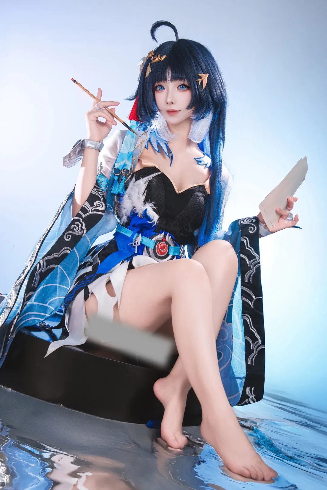 【秧秧cos】鳴潮玄翎，在水一方的國風少女 - 第 3 張