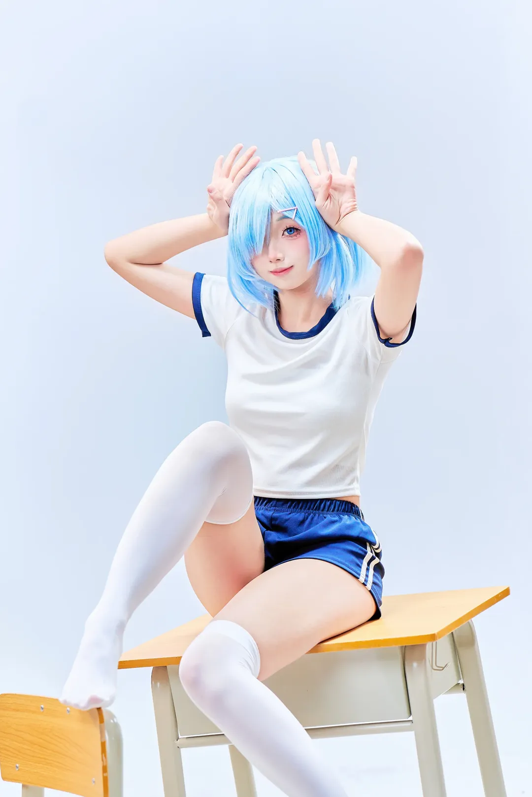 【蕾姆cos】从零开始的异世界生活，体操服造型活力全开 - 第 1 张