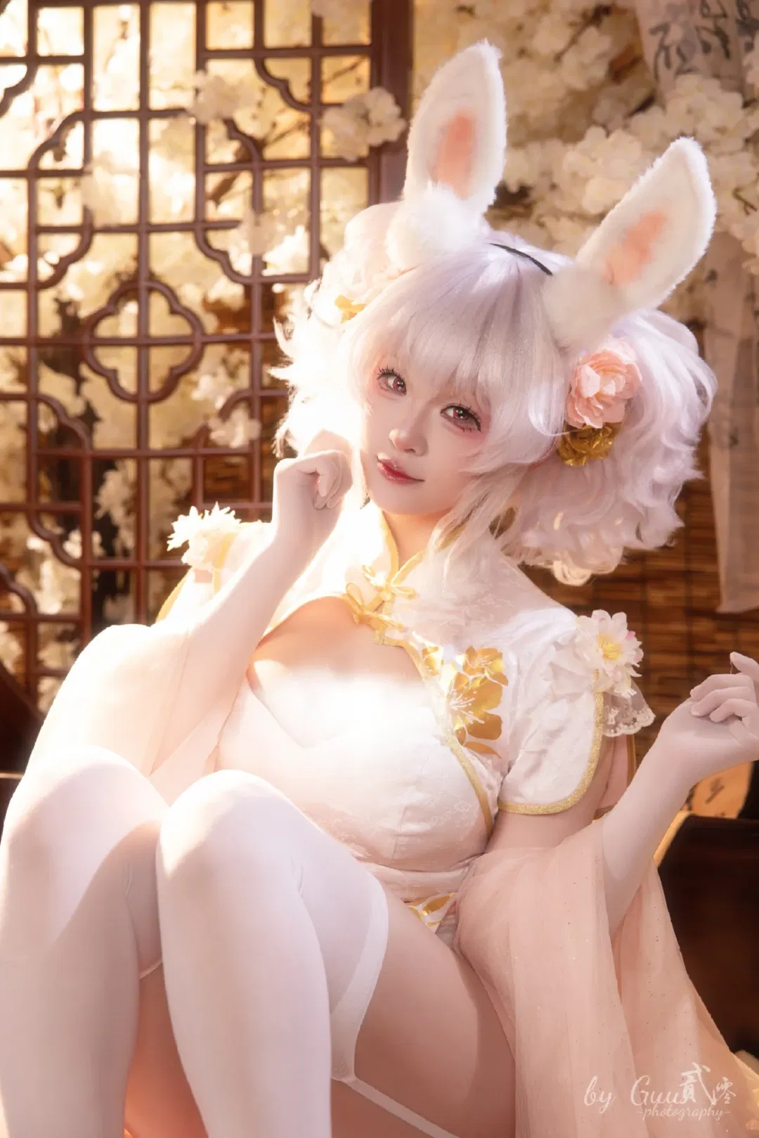 【拉菲cos】碧藍航線拉菲旗袍兔兔國風攝影 - 第 2 張
