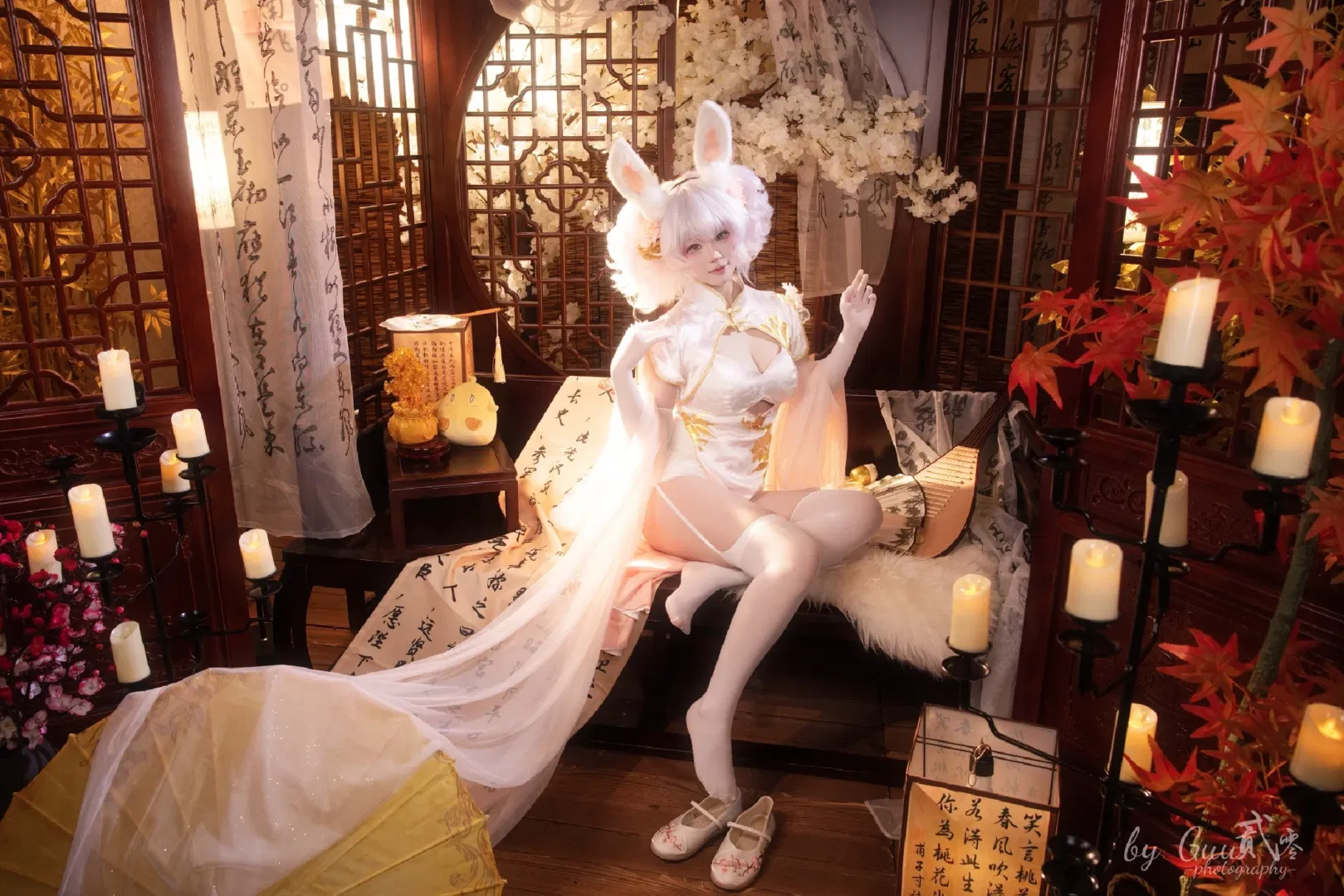 【拉菲cos】碧藍航線拉菲旗袍兔兔國風攝影 - 第 4 張