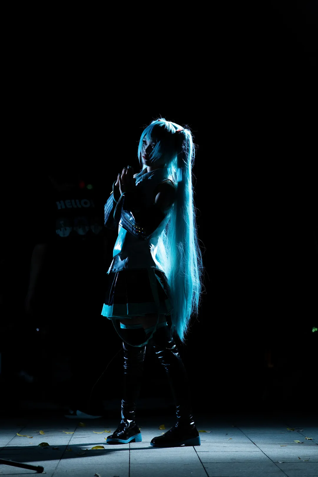 【初音未来cos】动漫星城夜色下的葱之使者 - 第 9 张
