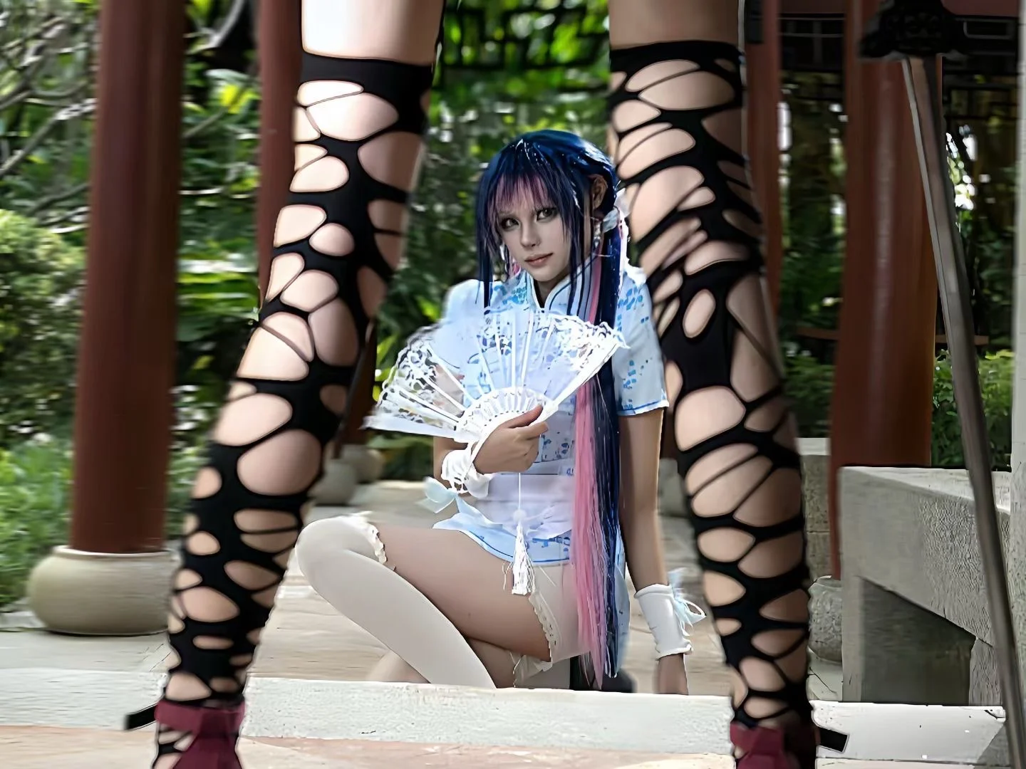 【S妹cos】当吊带袜天使遇上中华风私设 - 第 2 张
