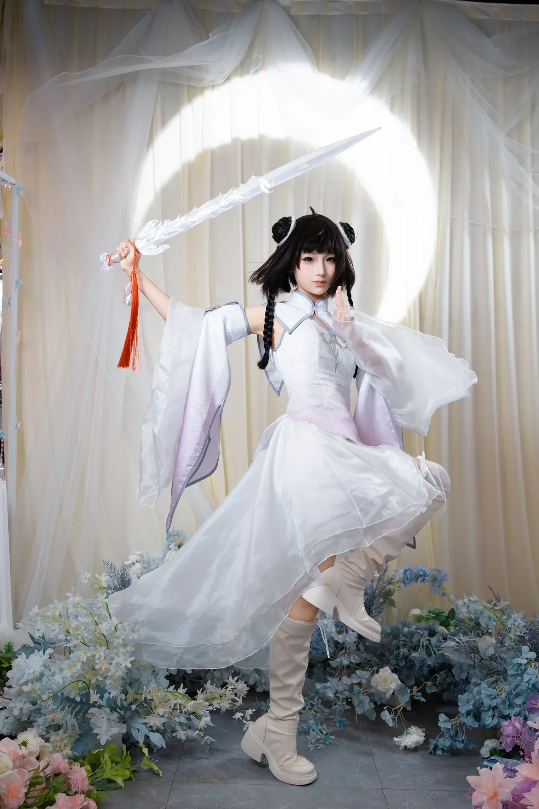 長留山第127代弟子花千骨cos，仗劍走天涯的古風少女 - 第 4 張