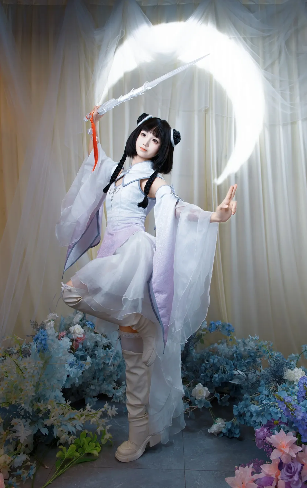 長留山第127代弟子花千骨cos，仗劍走天涯的古風少女 - 第 6 張