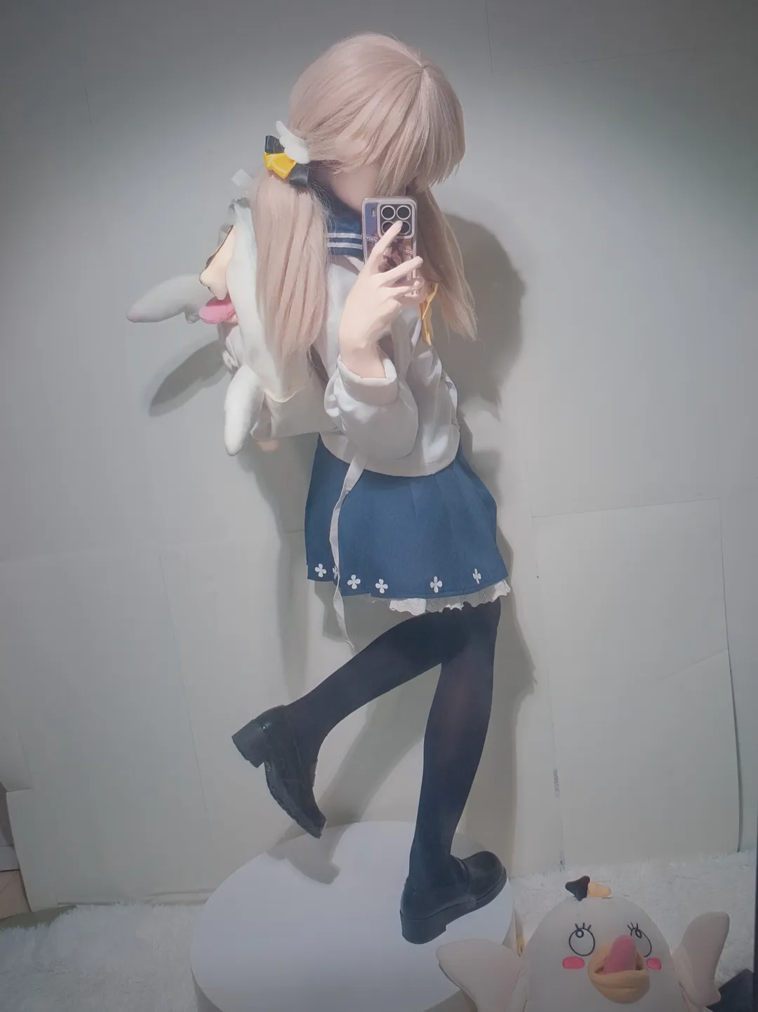 【日富美cos】蔚蓝档案的元气JK制服与黑丝穿搭分享 - 第 2 张