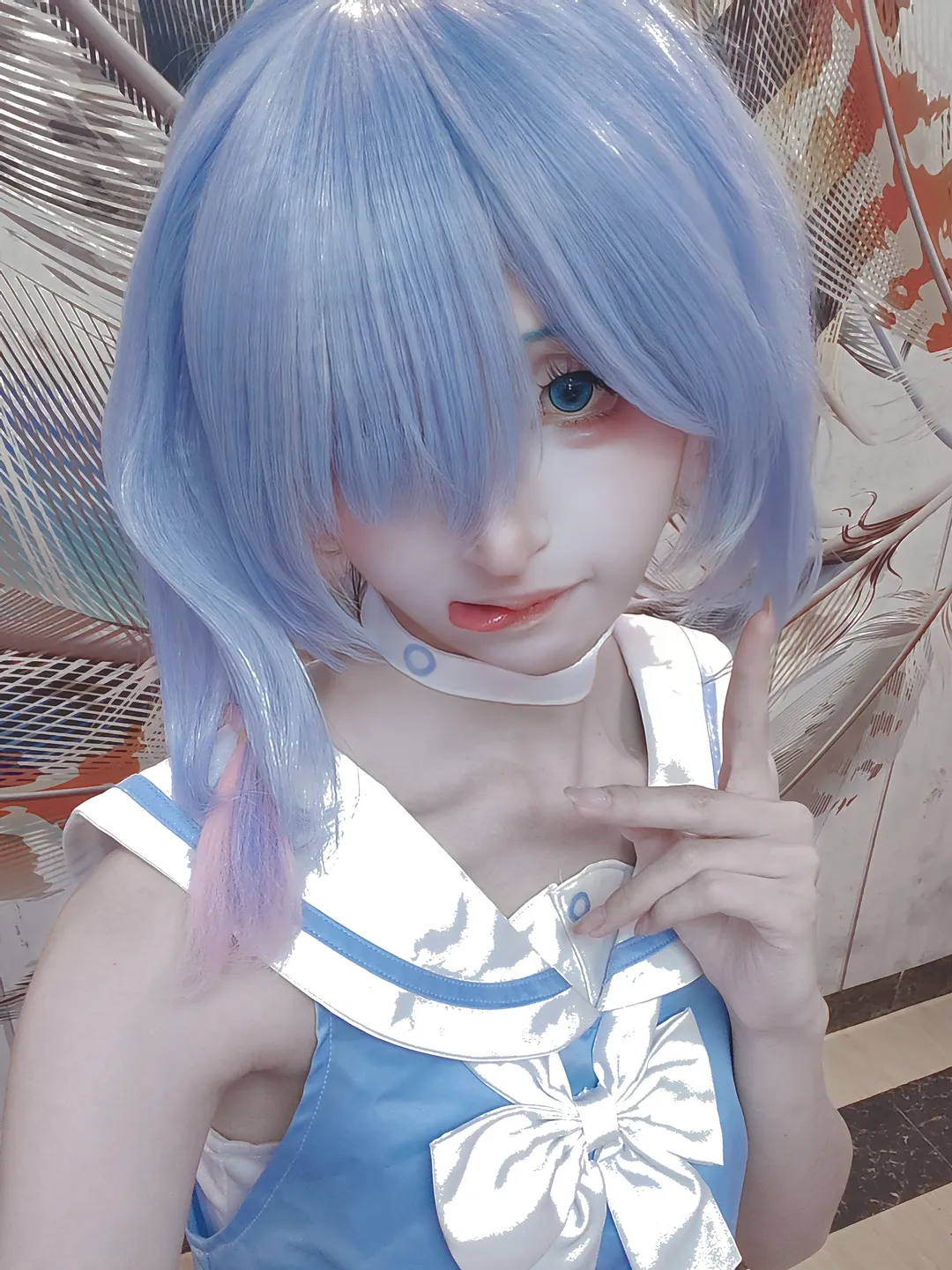 【阿羅娜cos】蔚藍檔案裡的藍毛小惡魔 - 第 3 張
